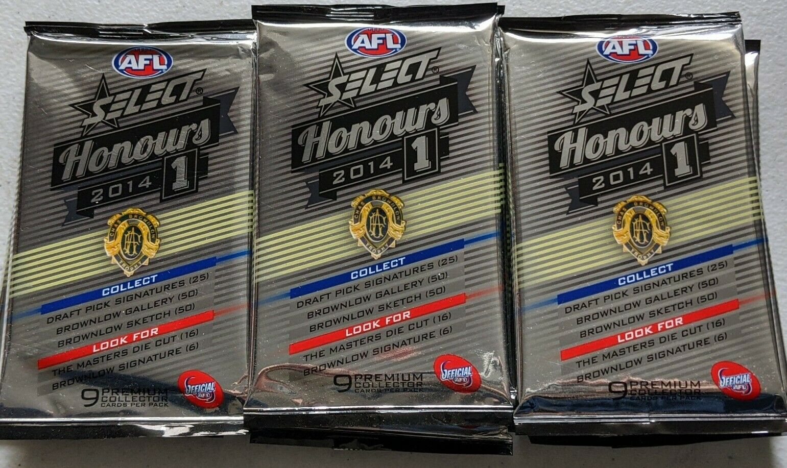 2014 AFL Select Honours 1 10 x Sealed Packets - Image 2