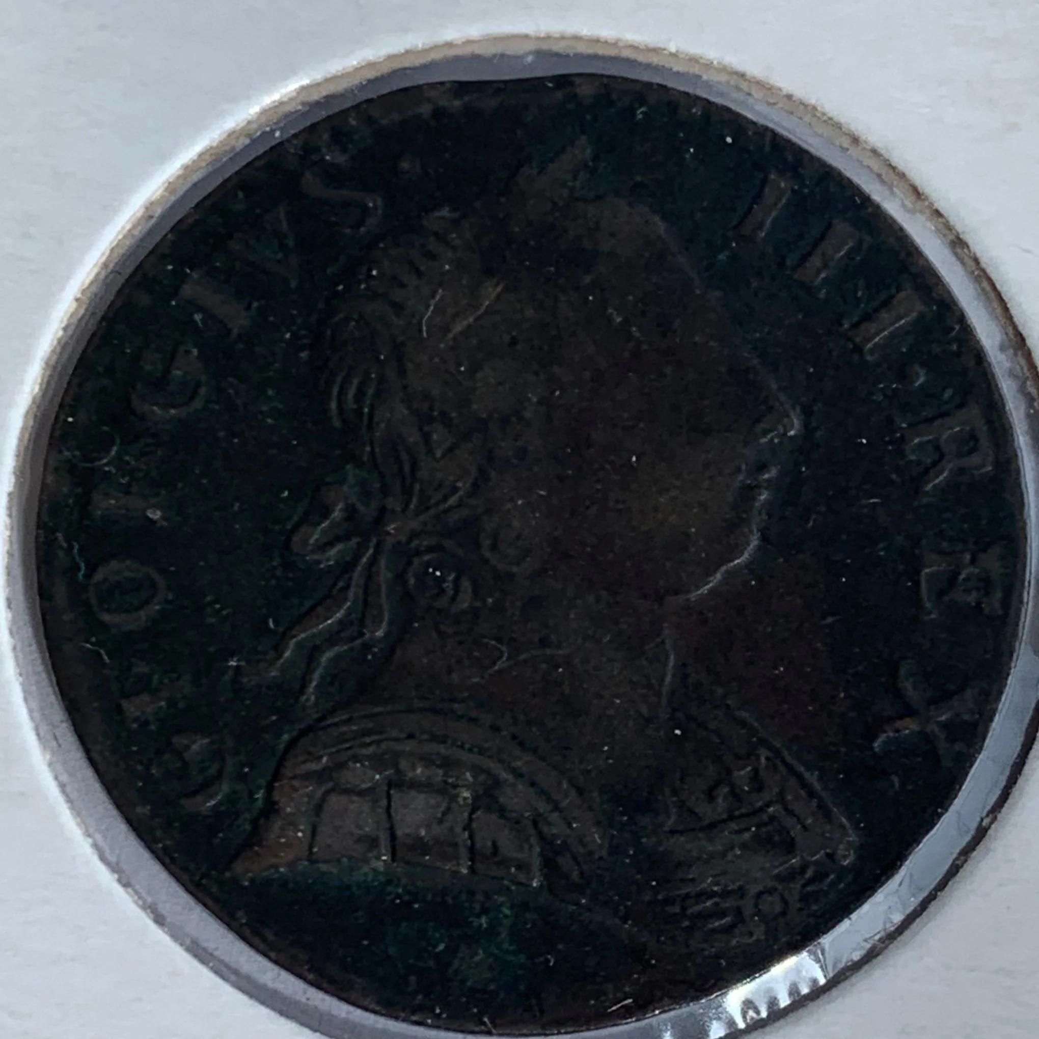 UK Great Britain George 111, 1775 1/2d Halfpenny Coin