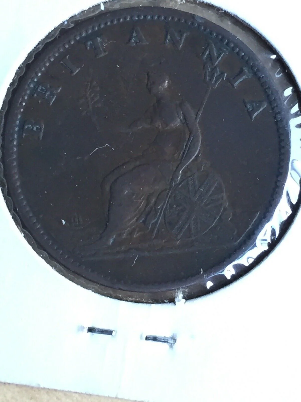 UK Great Britain George 111 1807 Halfpenny Coin - Image 2