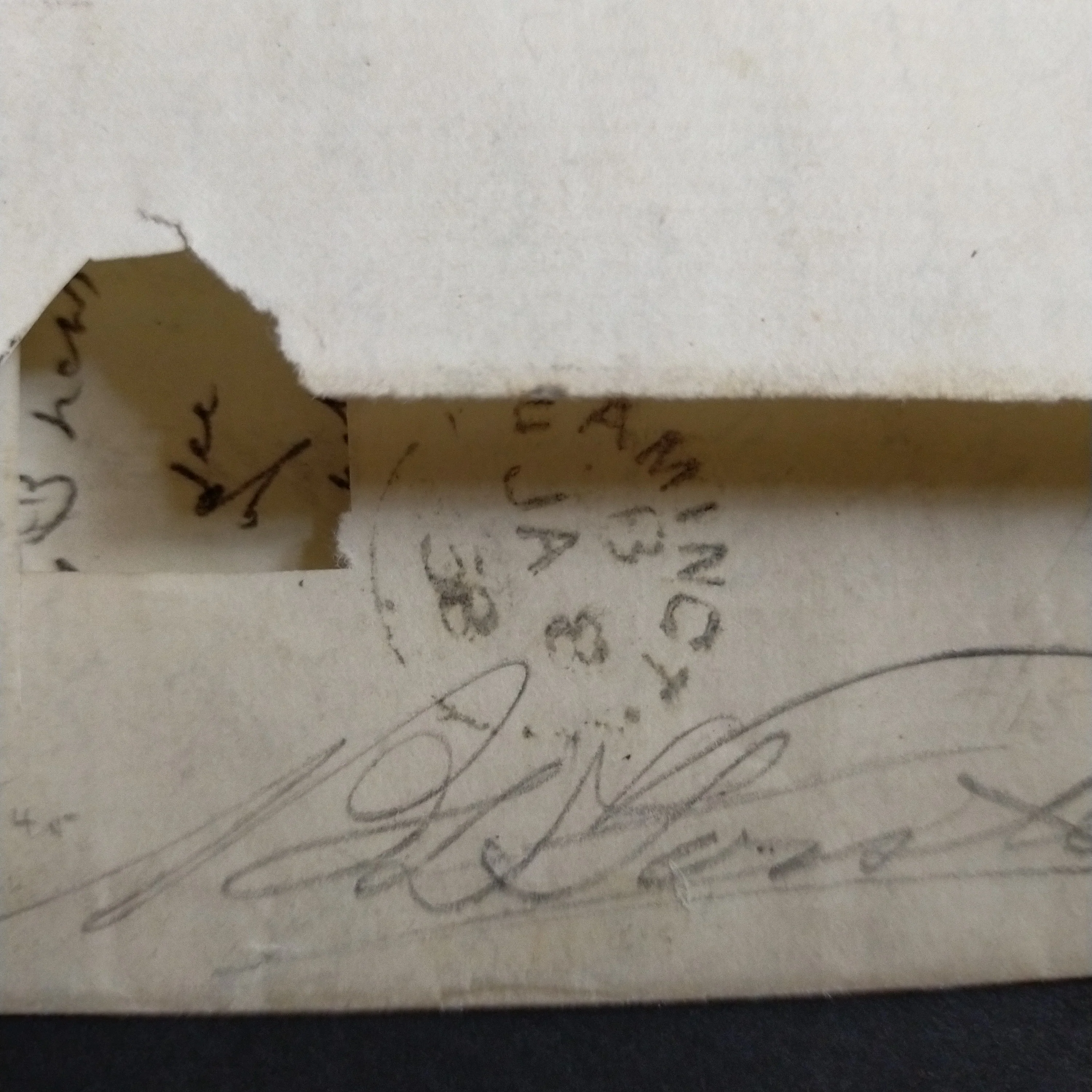 New South Wales 1857 entire from Sydney to Leamington UK with 1/- Brownish-Red Imperf Diadems - Image 5
