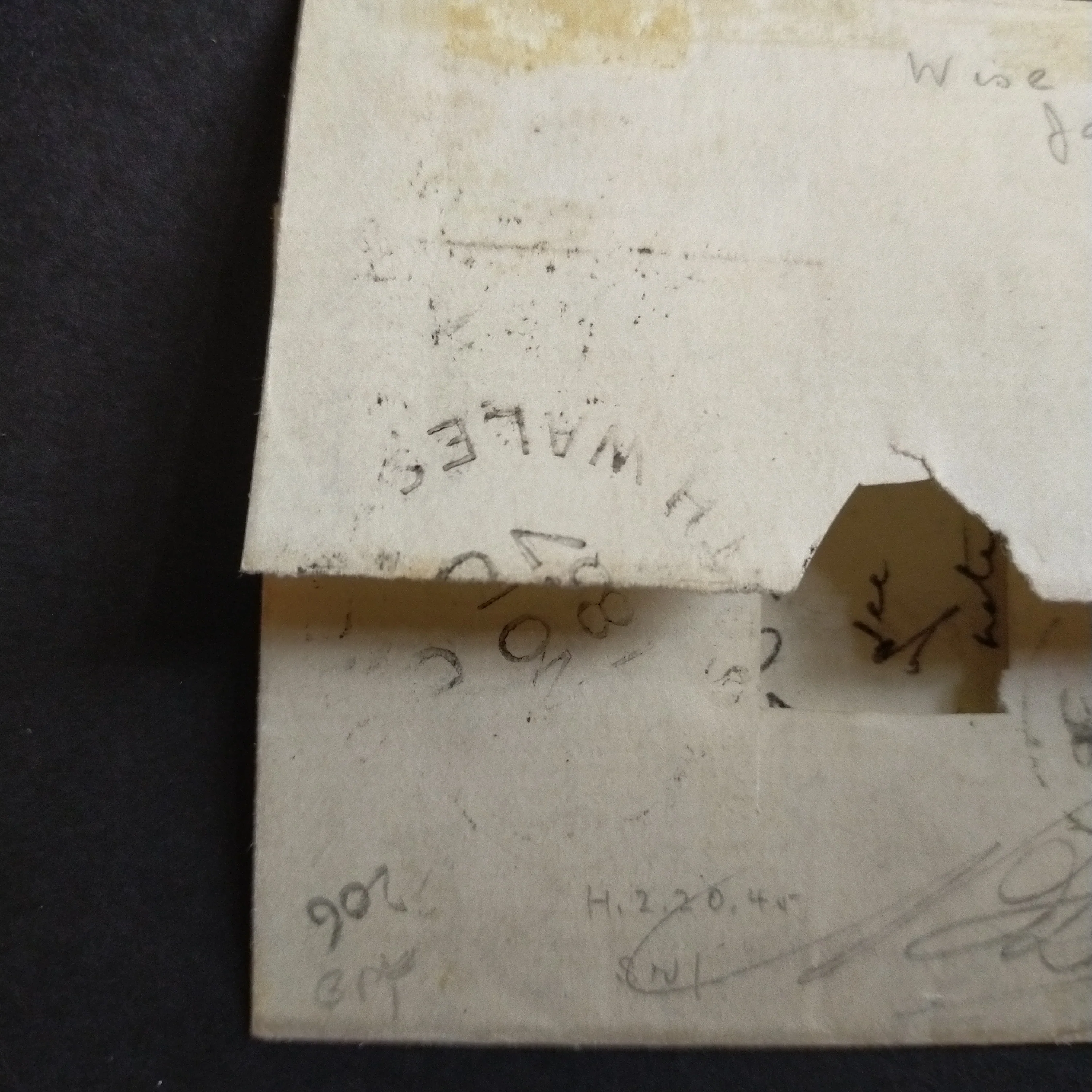 New South Wales 1857 entire from Sydney to Leamington UK with 1/- Brownish-Red Imperf Diadems - Image 6