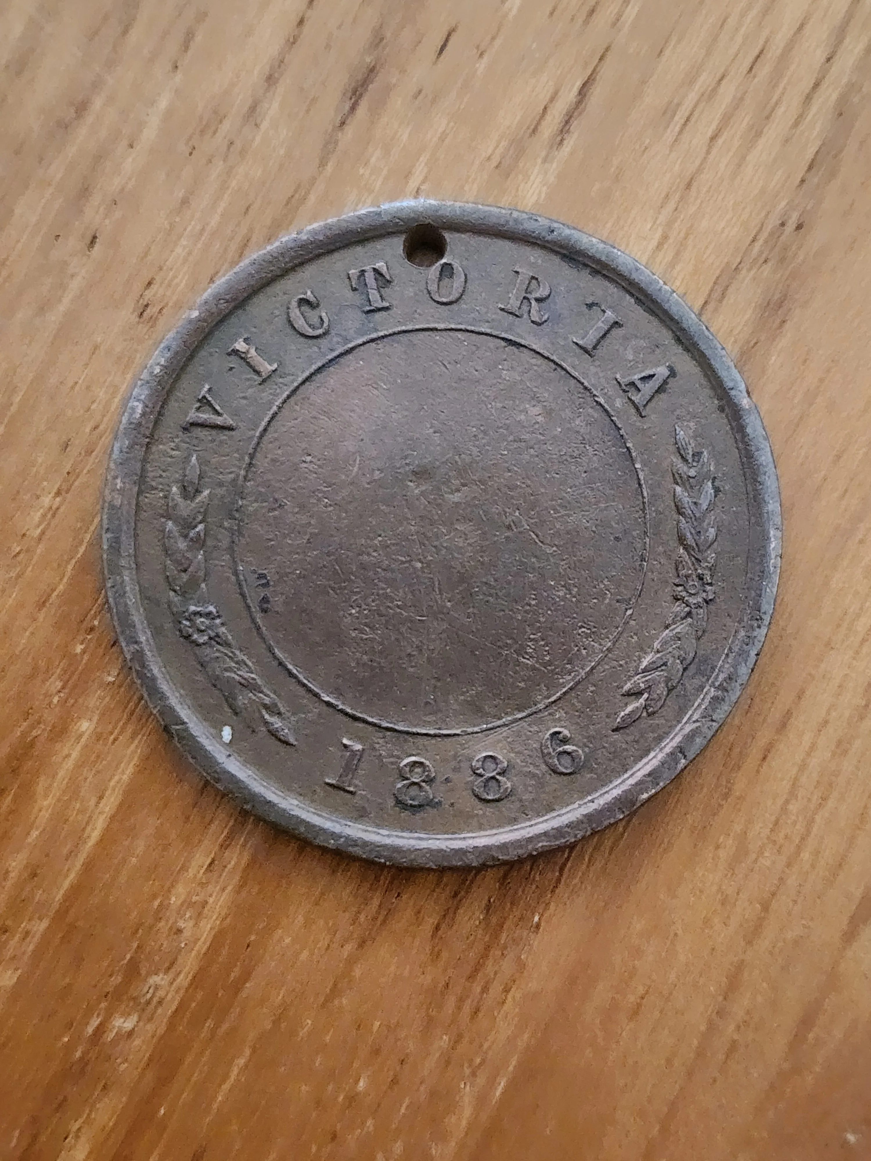 1886 Australian Rules Football Medal Vic Stokes and Martin - Image 2