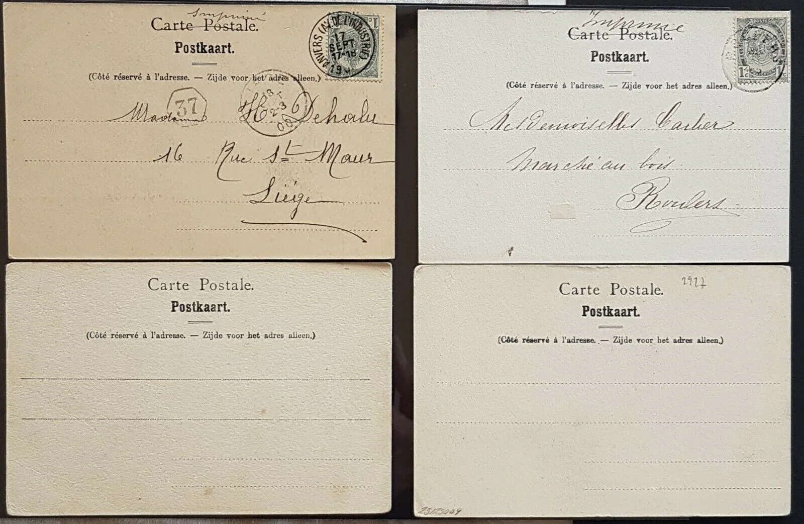 Belgium 1898 Belgian Antarctic postcard set of 11. Rarely seen complete. - Image 5