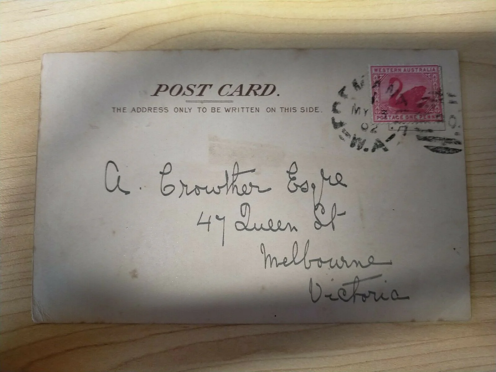 Western Australia P&O Perth Postmark Fremantle Ship Postcard - Image 2