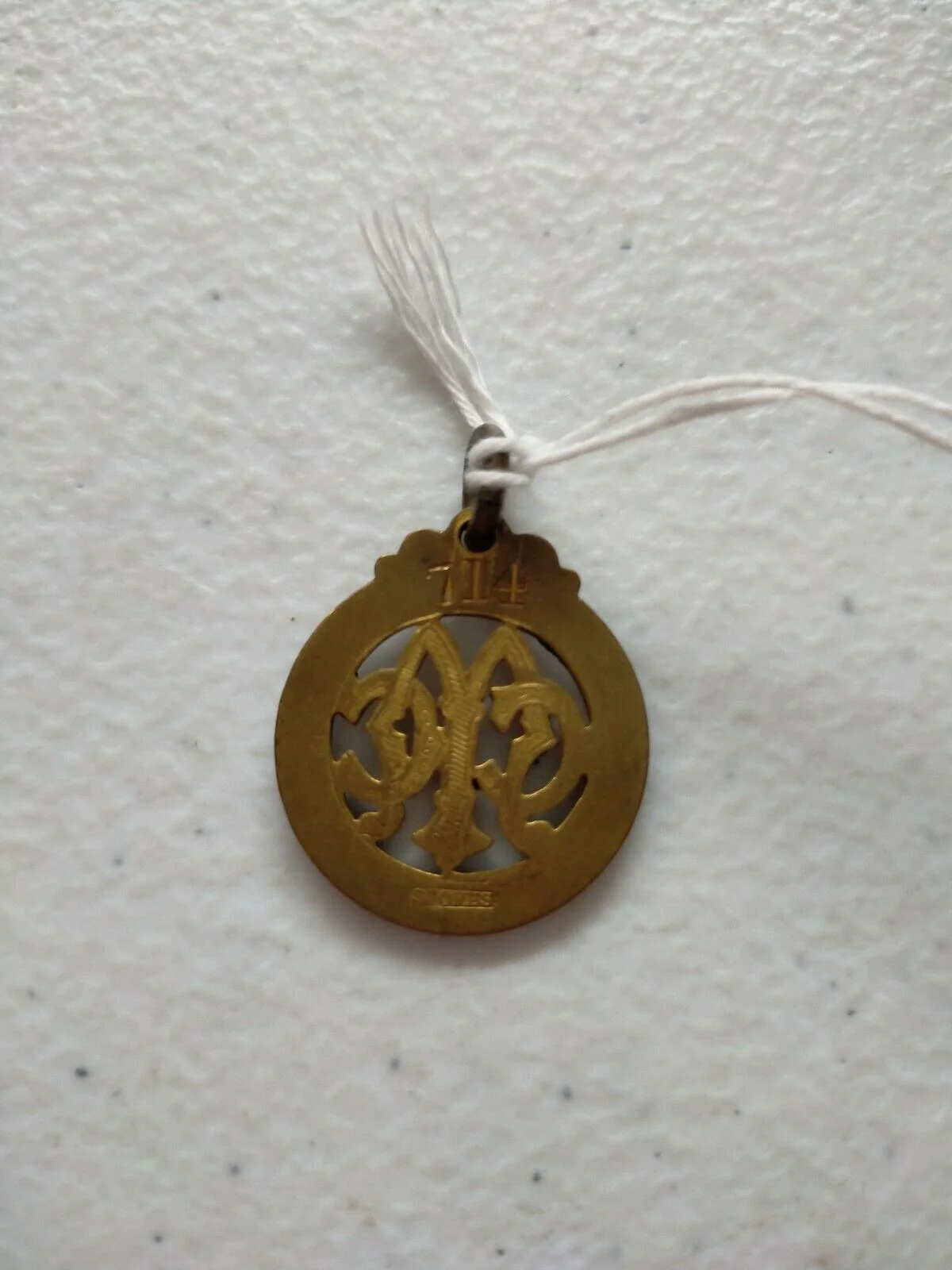 Victoria Australia 1903-4 RARE Melbourne Cricket Club Membership Badge Very Good Condition No.714 - Image 2