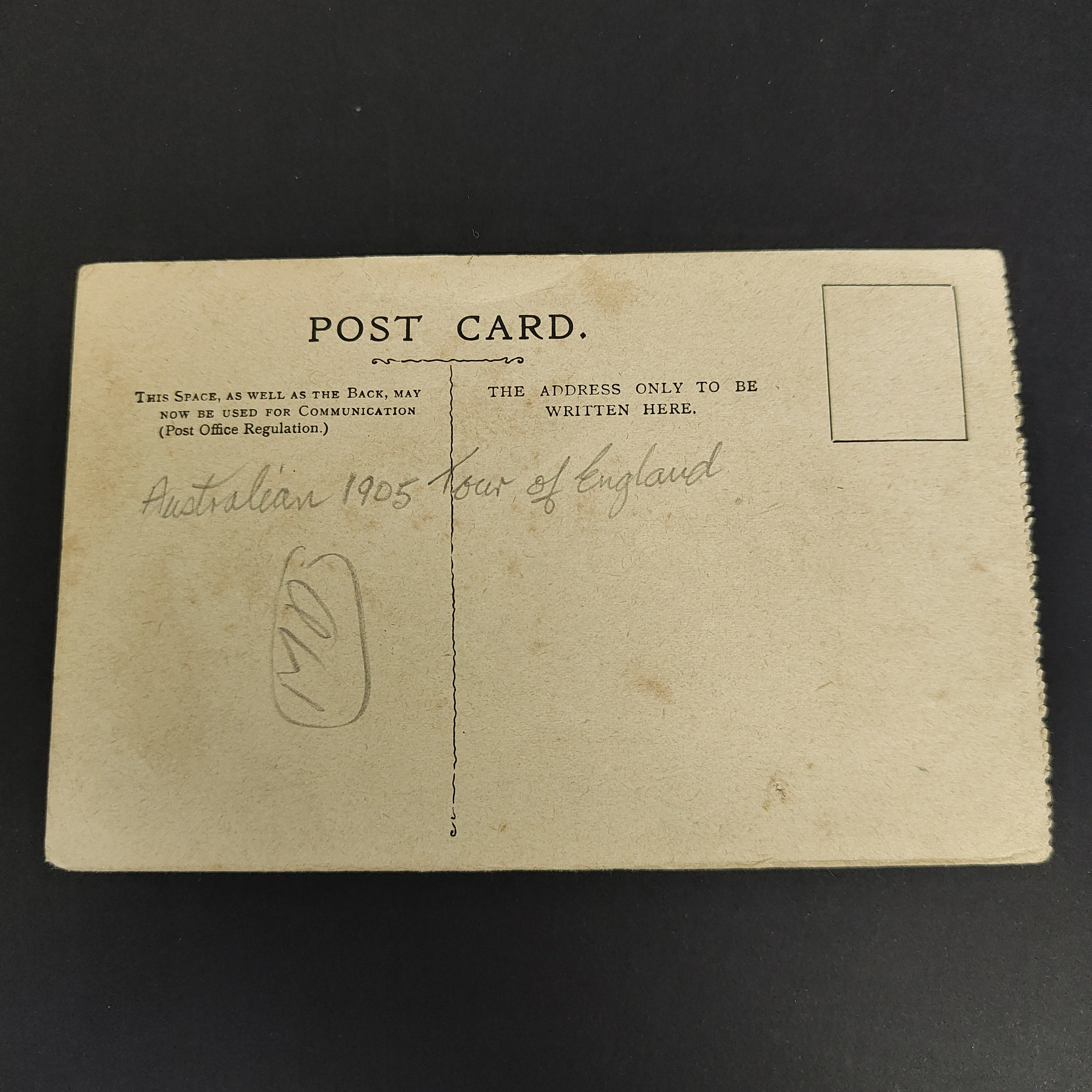 Australia 1905 Cricket Tour of England Photo Clem Hill, M.A. Noble, J. Darling, Postcard - Image 2