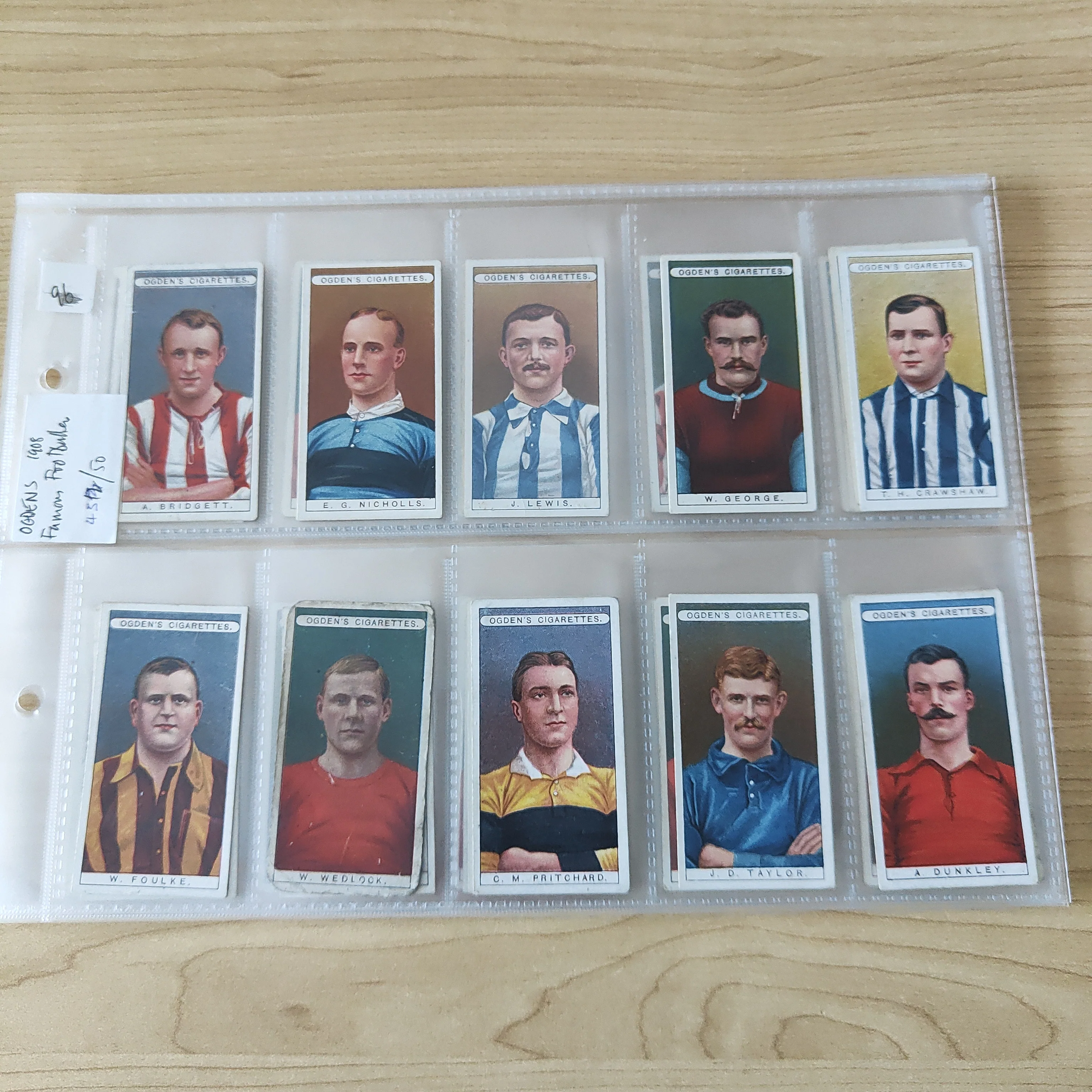Soccer 1906-26 Ogdens 3 Part Sets of Cigarette Cards 31/51, 45/50 and 43/44 - Image 5