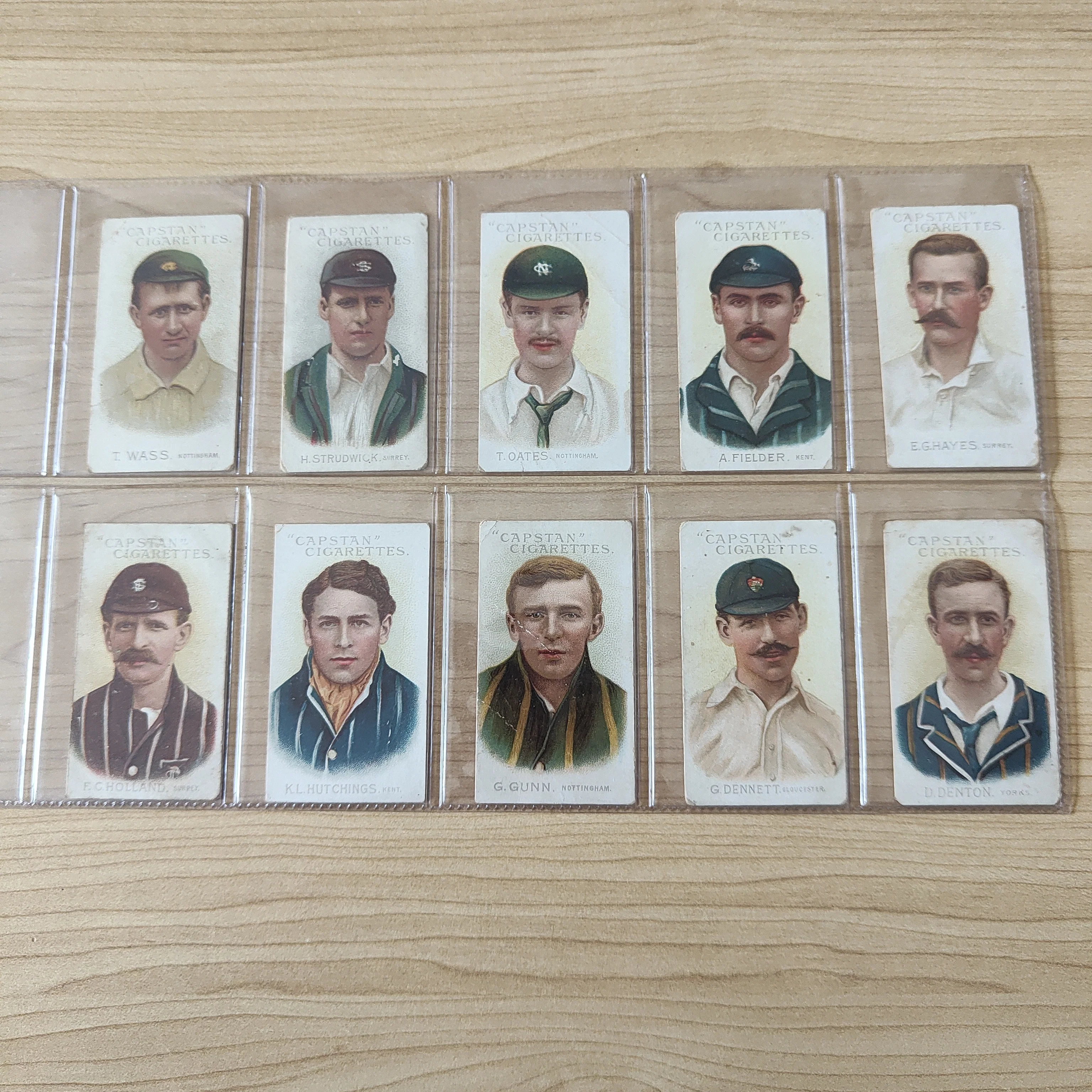 Cricket 1907 Wills Capstan Cigarette Cards, Australian and English Cricketers. Complete Set of 73 - Image 6