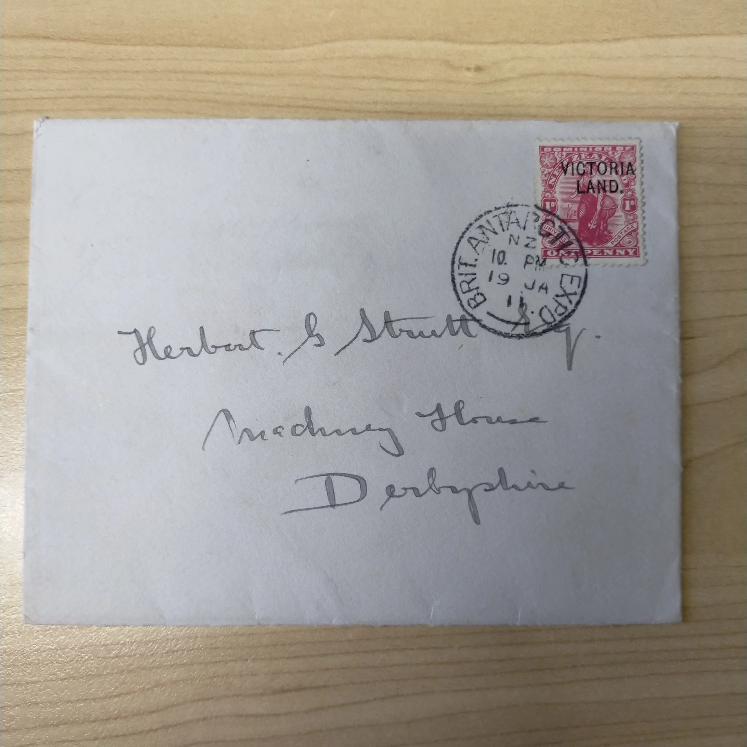 Antarctic 1910-13 British Antarctic Expedition Letter From Meteorologist George Simpson - Image 4