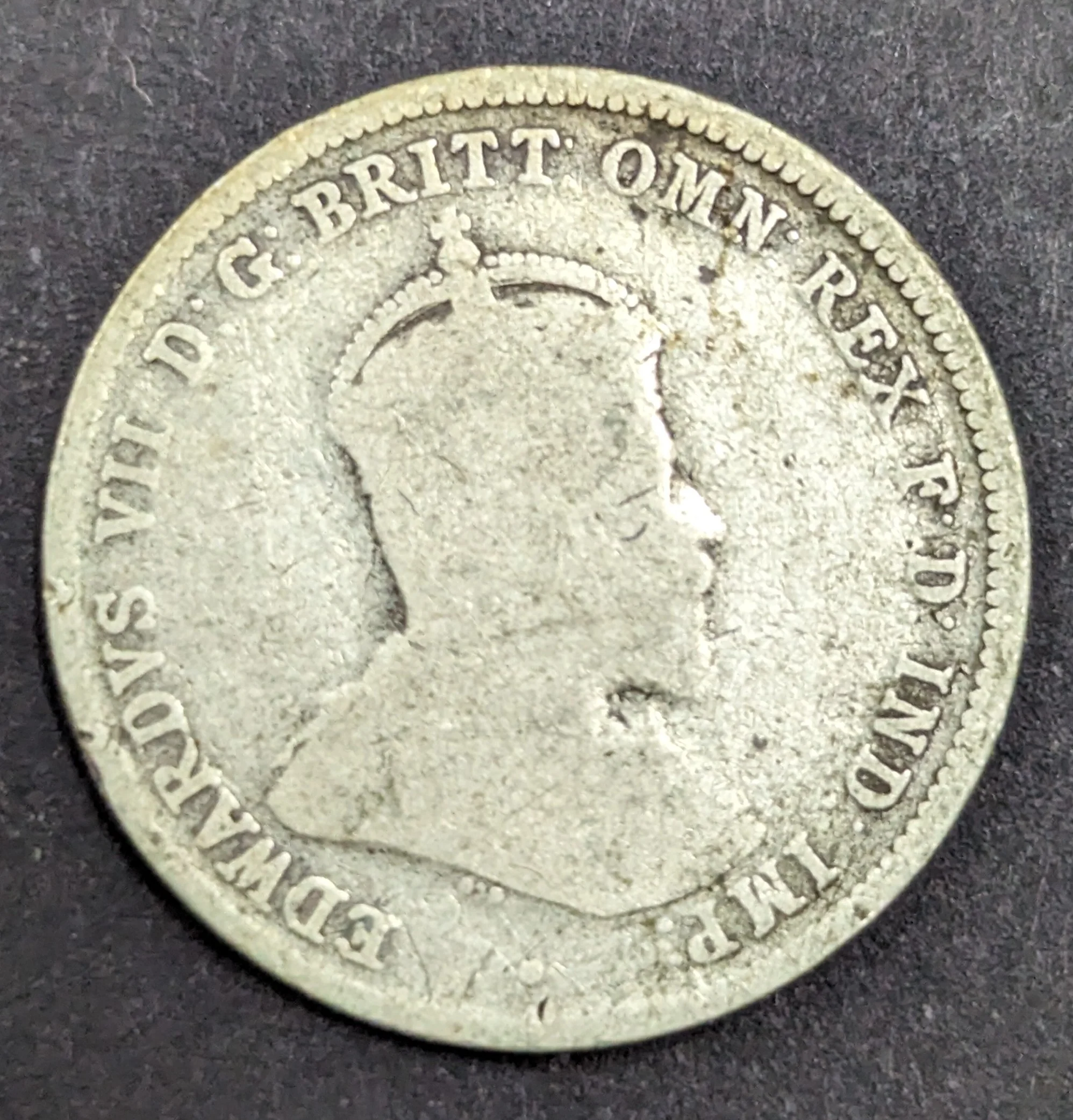 Australia 1910 1/- One Shilling Silver Coin Good Condition - Image 2