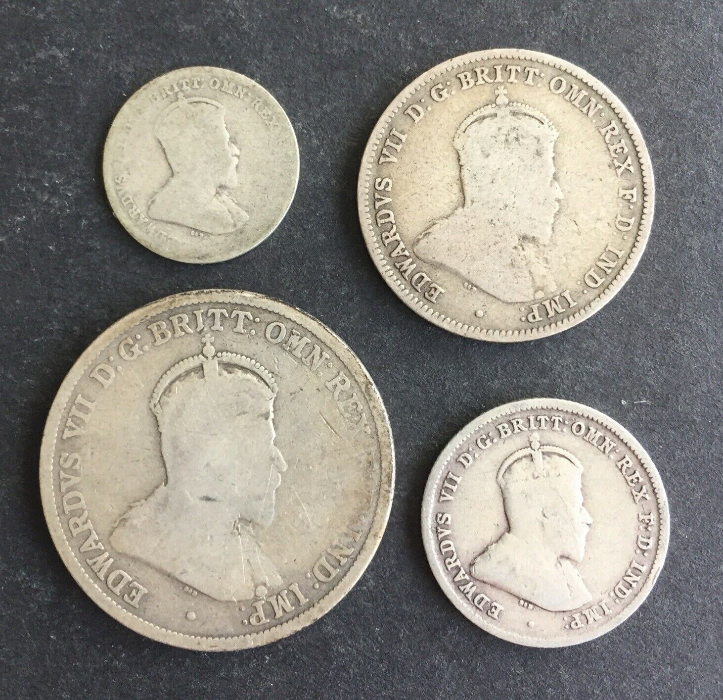 Australia 1910 Pre Decimal 4 Silver Coin Set  IDEAL GIFT - Image 2
