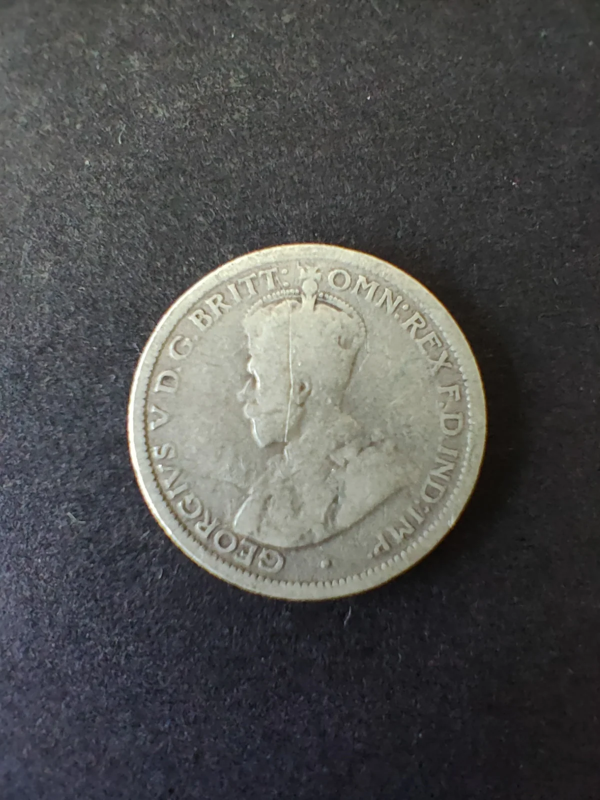 Australia 1911 6d Sixpence Silver Coin Fine Condition - Image 2