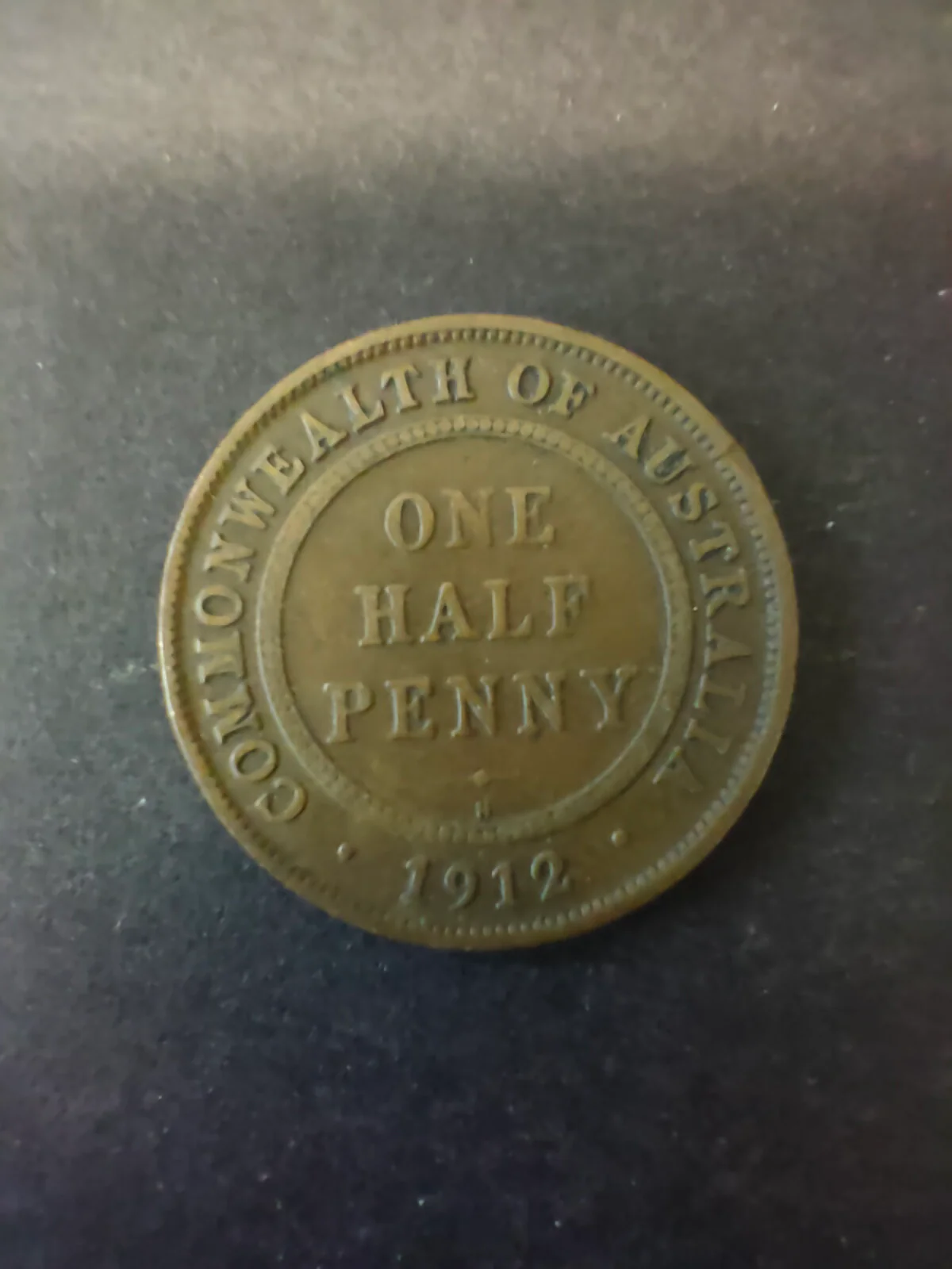 Australia 1912 1/2d Half Penny Fine Condition