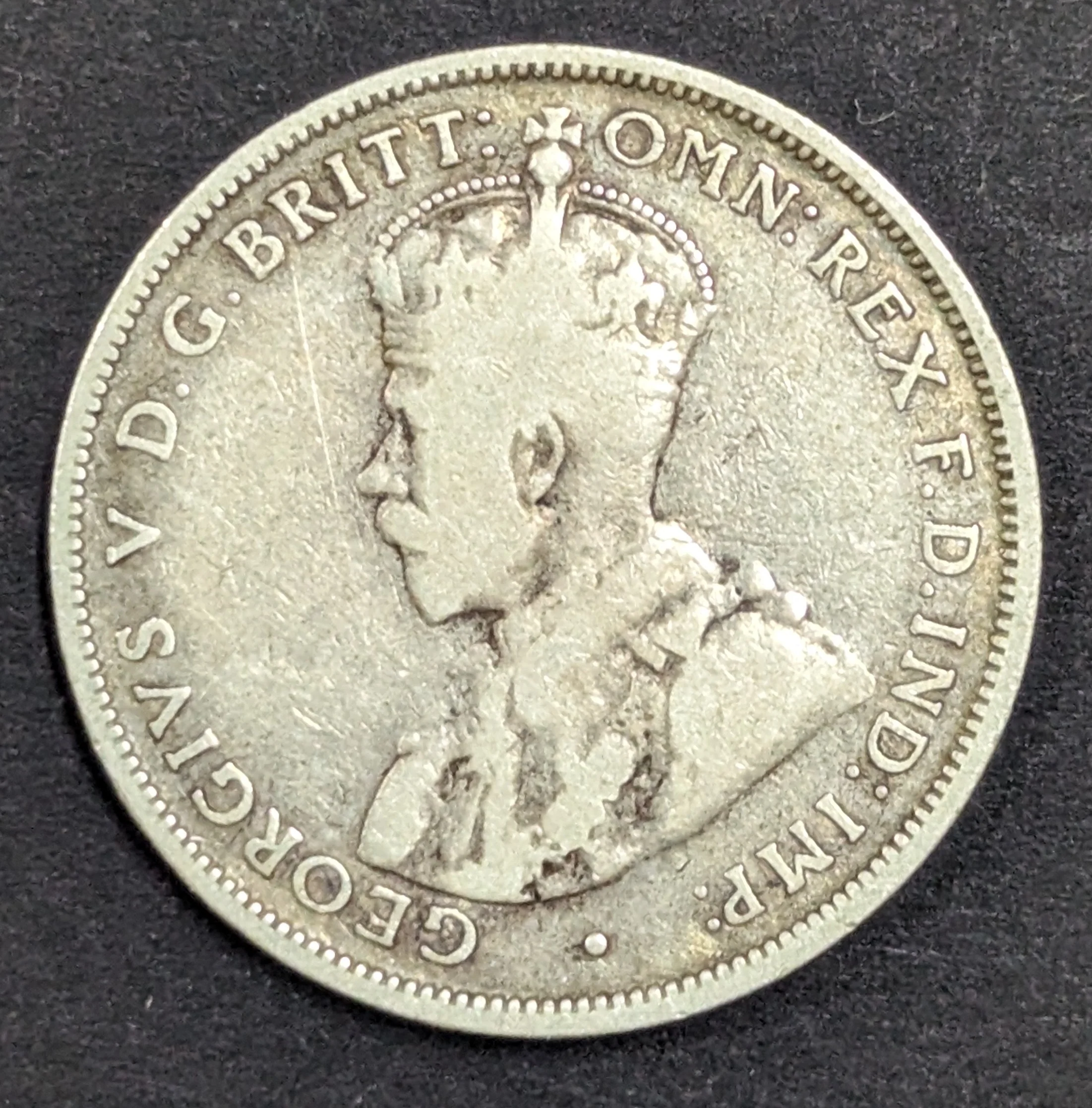 Australia 1912 2/- Florin Silver Coin Very Good Condition - Image 2