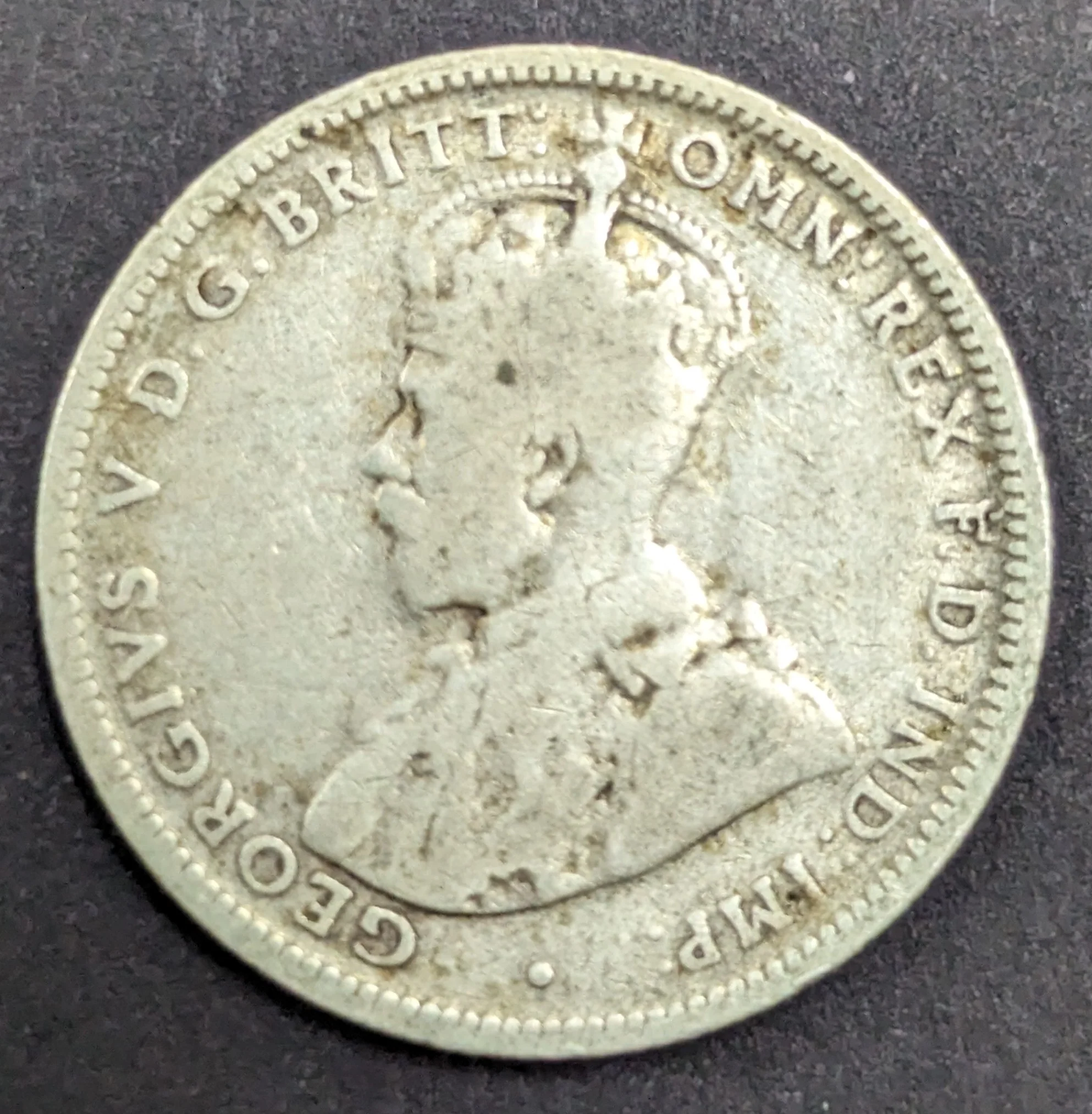 Australia 1912 1/- One Shilling Silver Coin Very Good Condition - Image 2