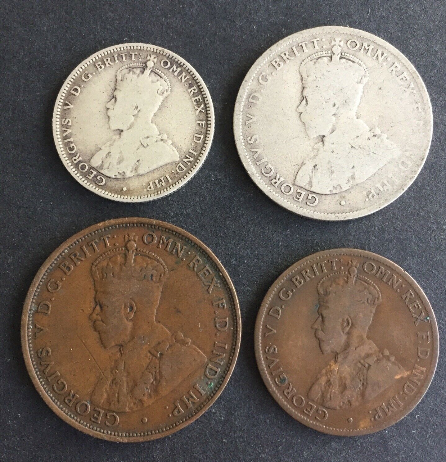 AUSTRALIA 1913 Pre Decimal 4 Coin Set including 2 silver IDEAL GIFT - Image 2