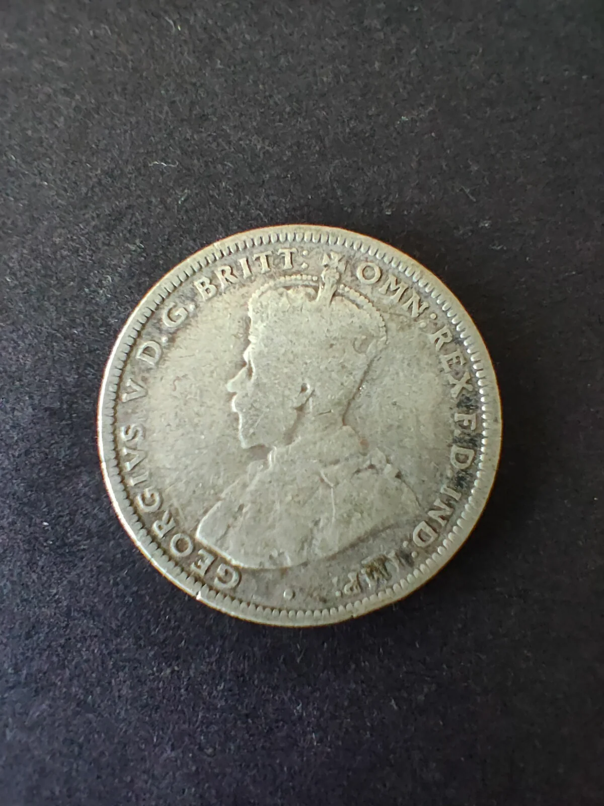 Australia 1915H 1/- One Shilling silver coin Very Good Condition.  Minted in Birmingham - Image 2