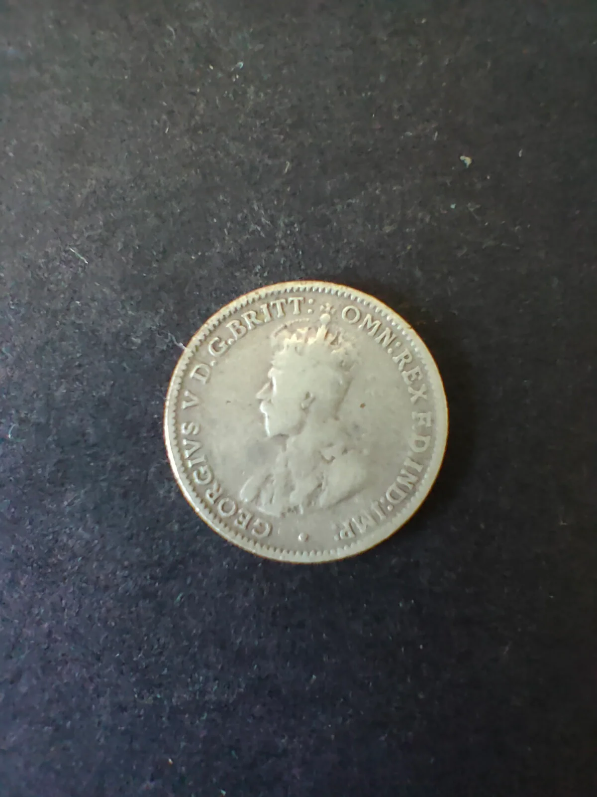 Australia 1916 3d Threepence Silver Coin Fine Condition - Image 2