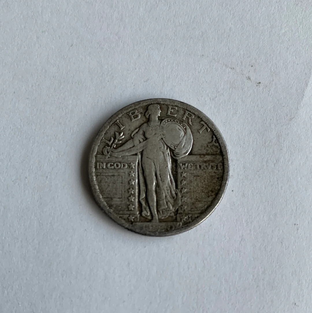 USA United States 1920 Silver 25c Quarter Dollar - Image 2