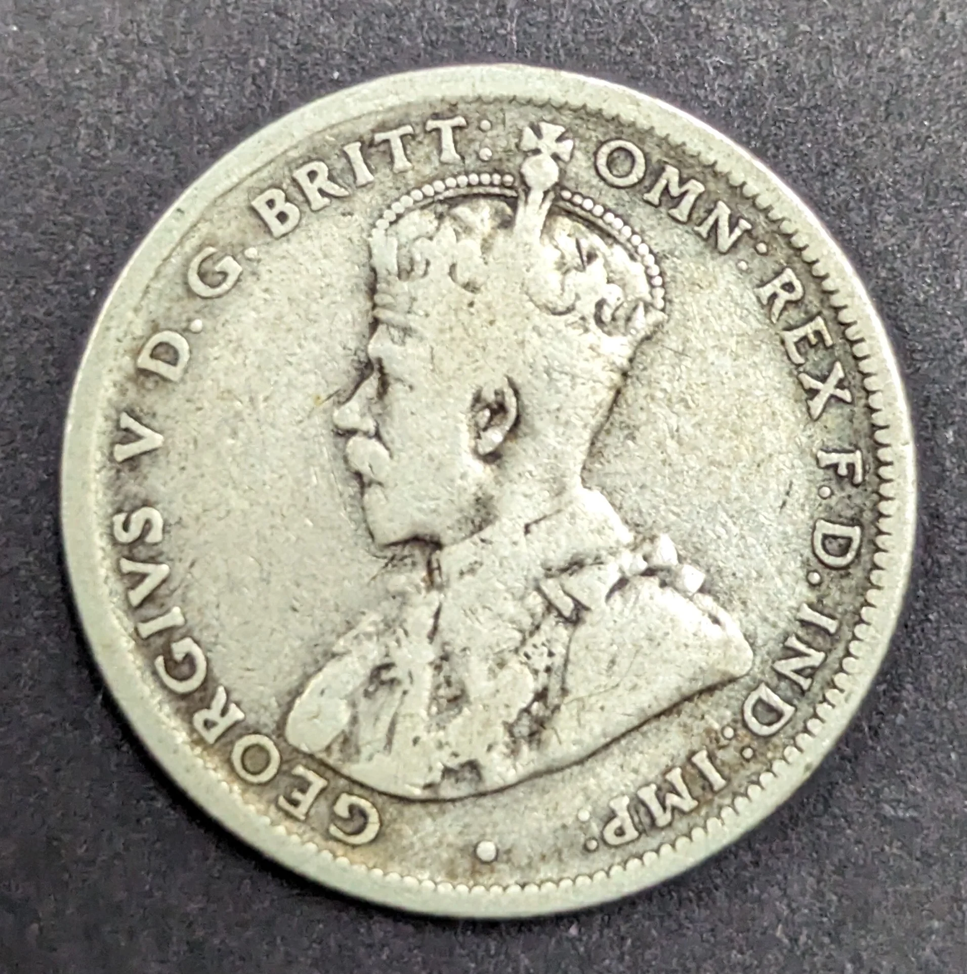 Australia 1921 1/- One Shilling silver coin Very Good Condition - Image 2