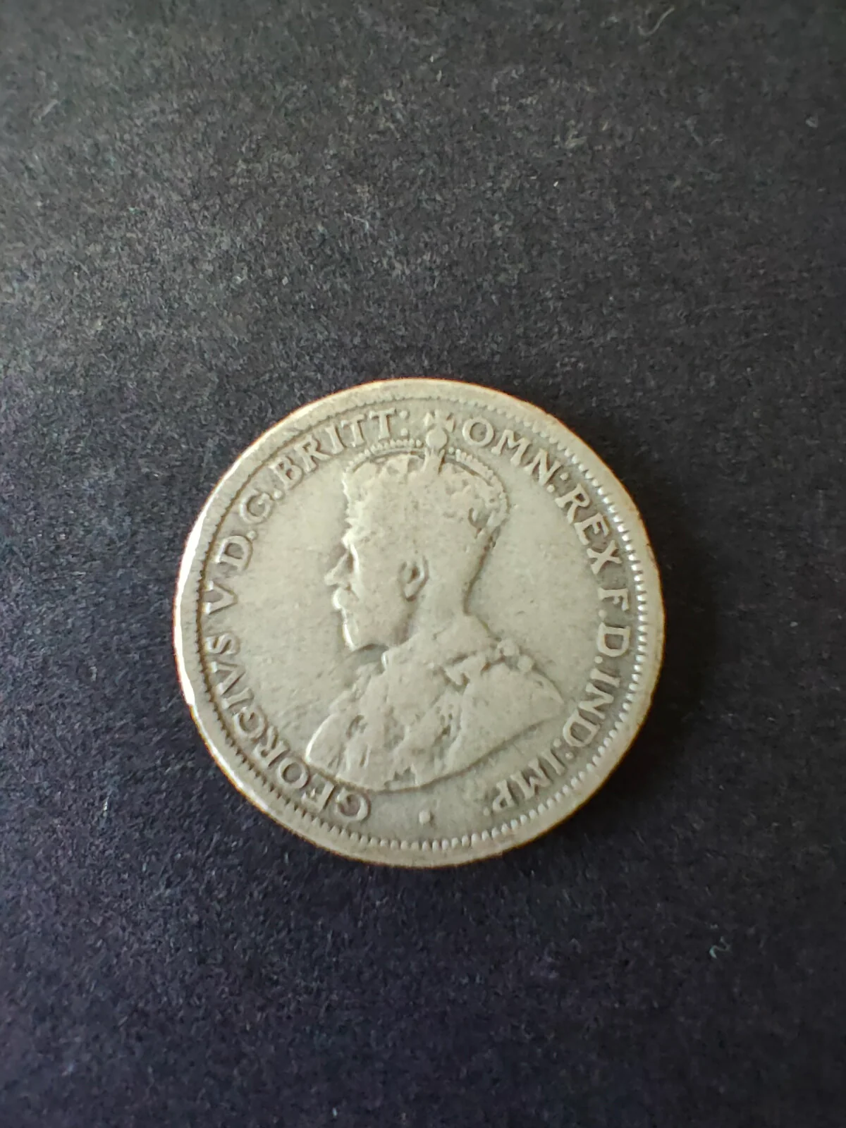 Australia 1922 6d Sixpence Silver Coin Very Good Condition - Image 2