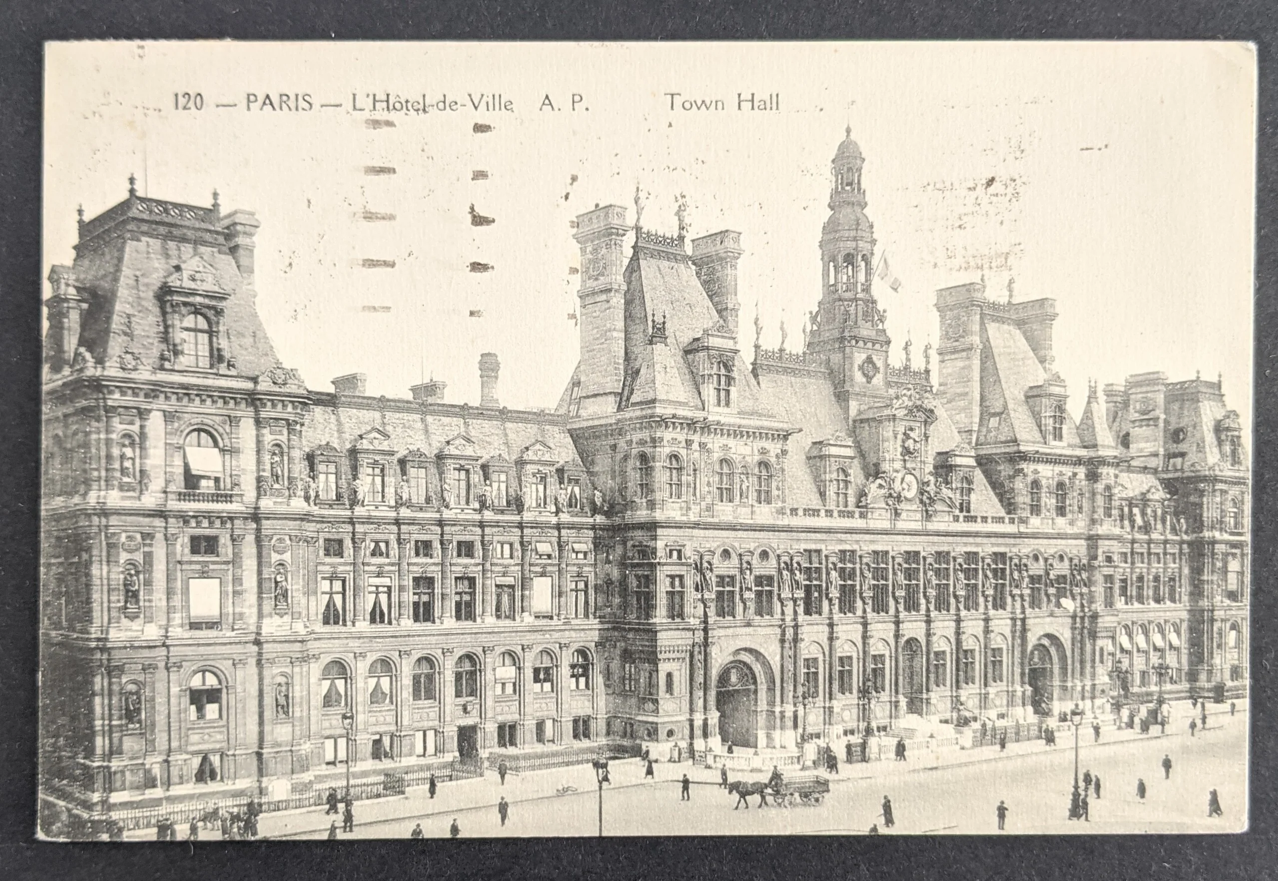 France 1924 Paris Olympics Olympic Games France CDS & Slogan Cancel Hotel Postcard - Image 2