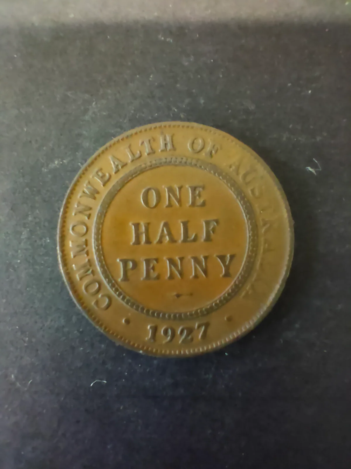 Australia 1927 1/2d Half Penny Fine Condition