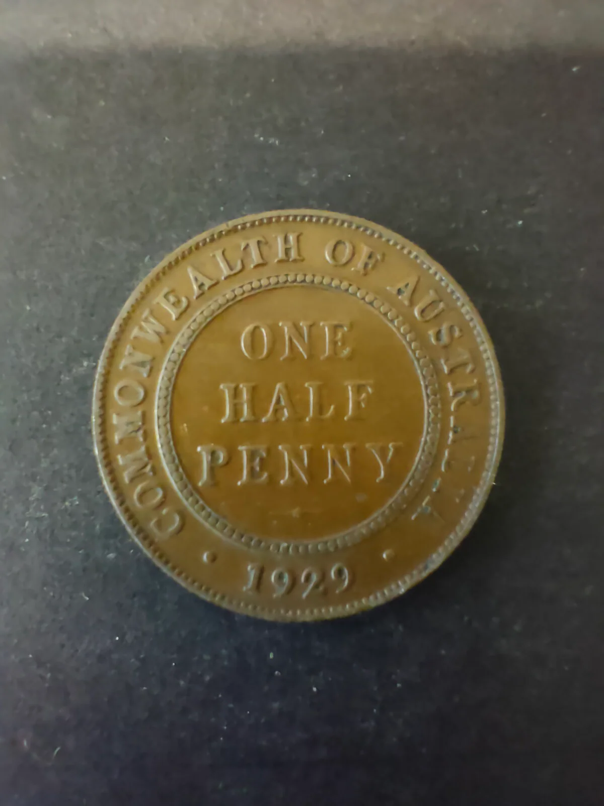 Australia 1929 1/2d Half Penny Fine Condition