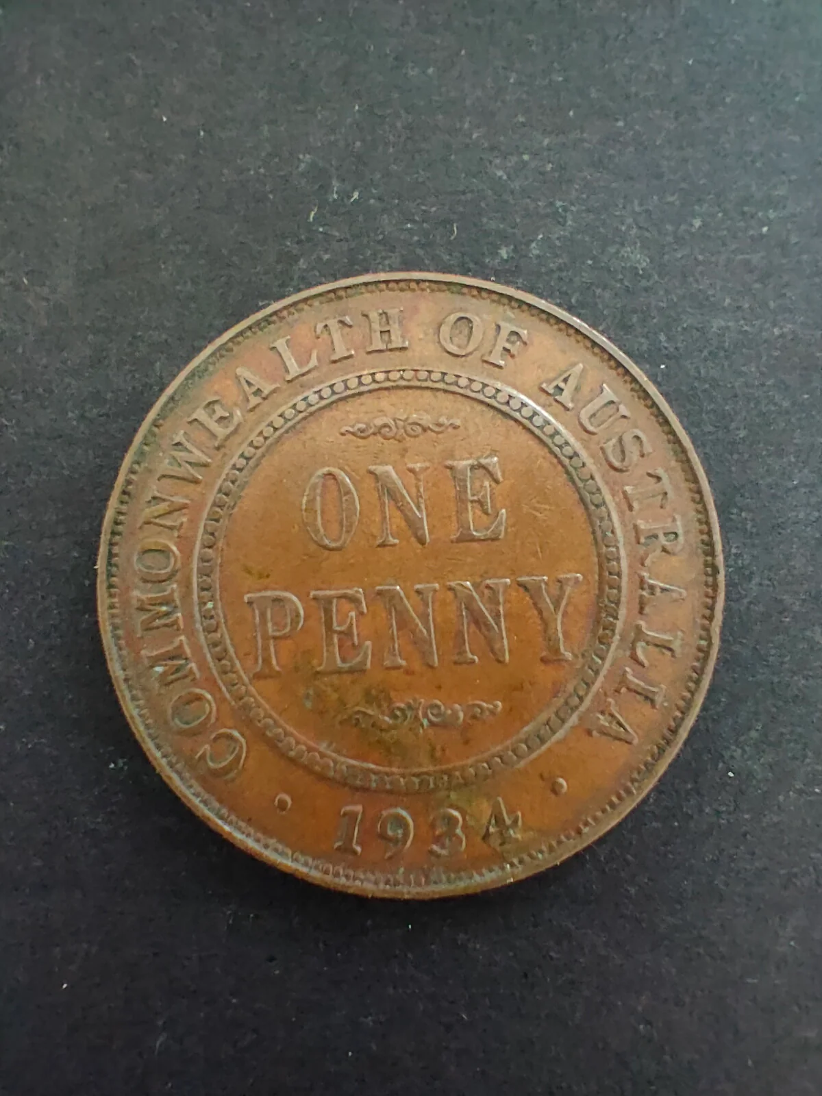 Australia 1934 1d One Penny Fine Condition