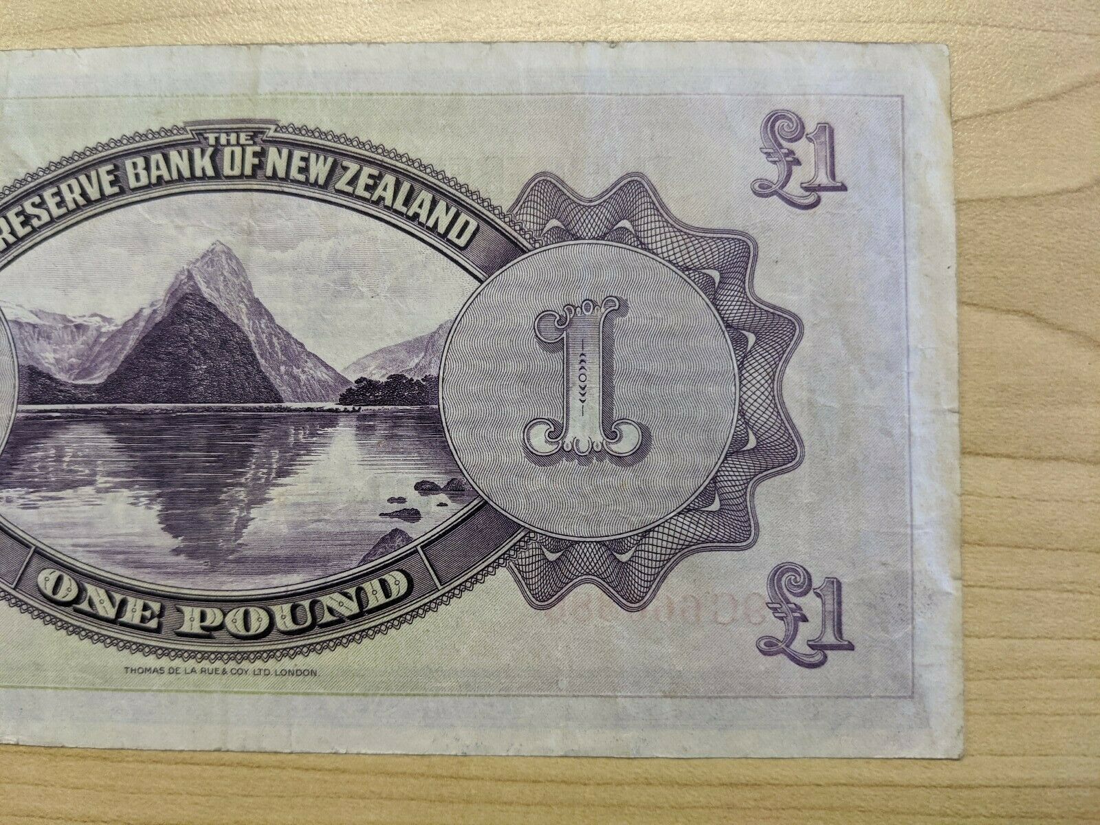 New Zealand 1934 The Reserve Bank One Pound £1 Maori King Tawhiao Banknote - Image 4