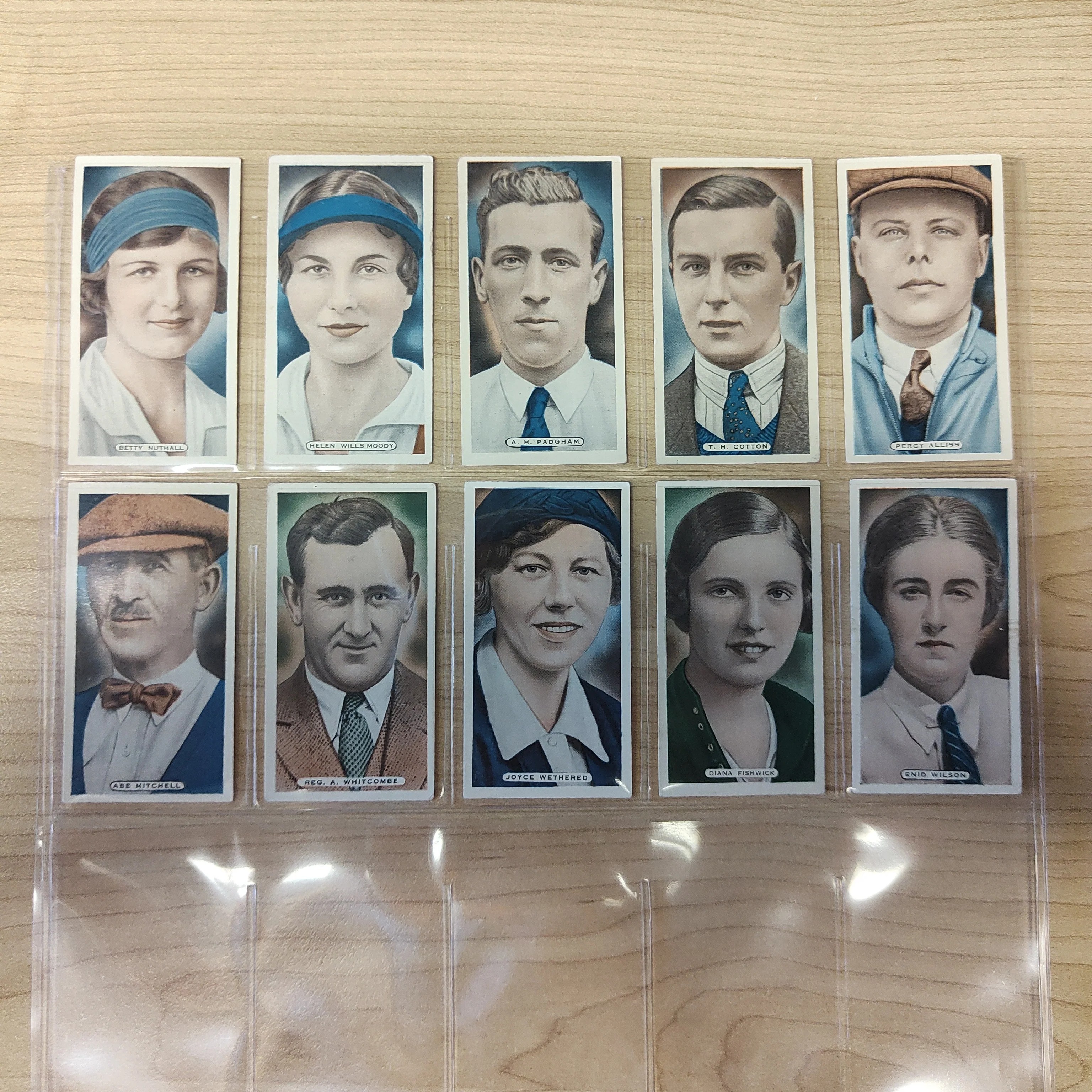 Cricket 1935 Cricket, Tennis and Golf Celebrities set of 50 Ardath Cigarette Cards - Image 5