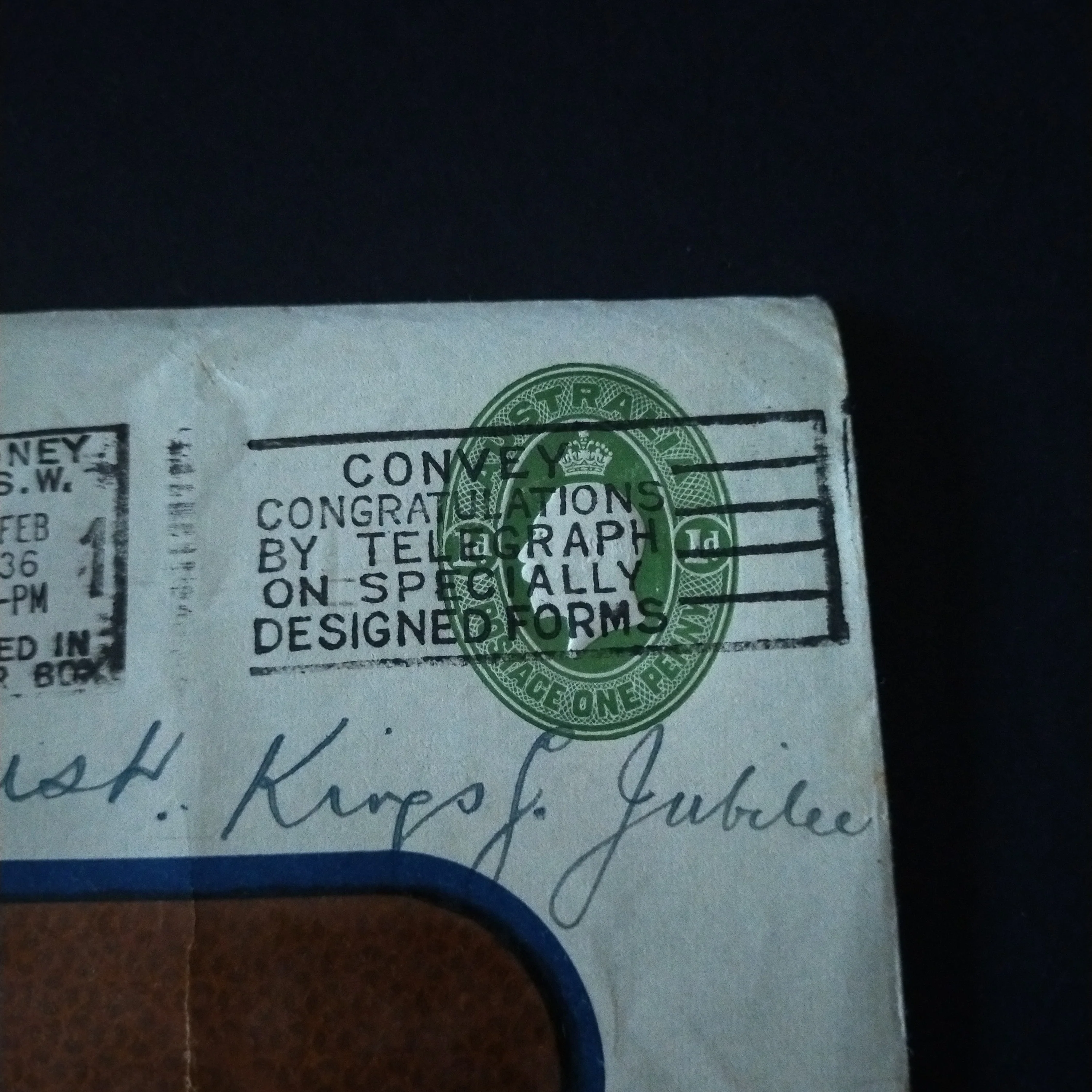 Australia 1936 Printed To Private Order Frank G O'Brien Ltd Glass Merchants Advertisement Envelope Posted in Sydney Clear Panel Envelope - Image 2