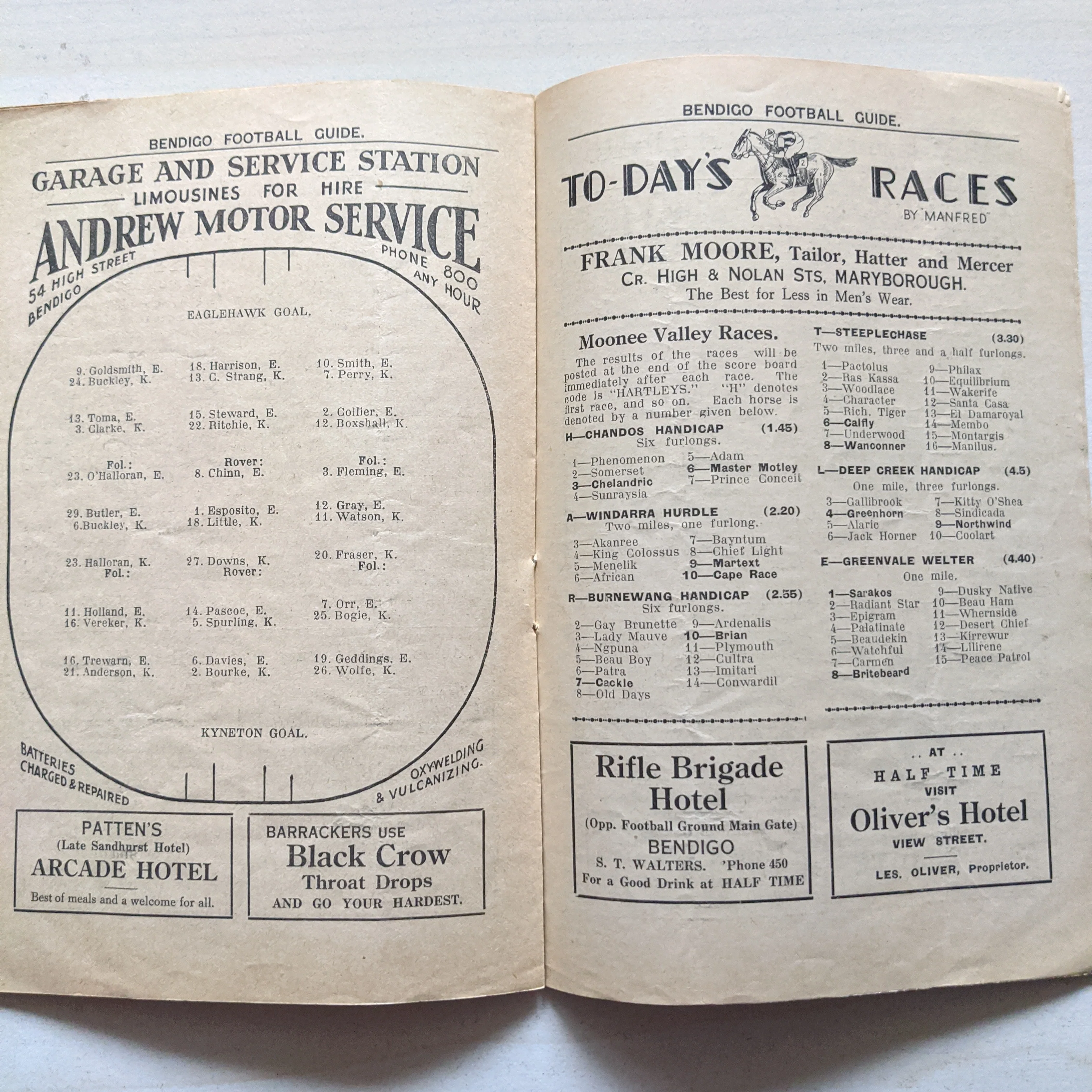 Bendigo 1936 Football League Record Vol 10 No. 7 - Image 2