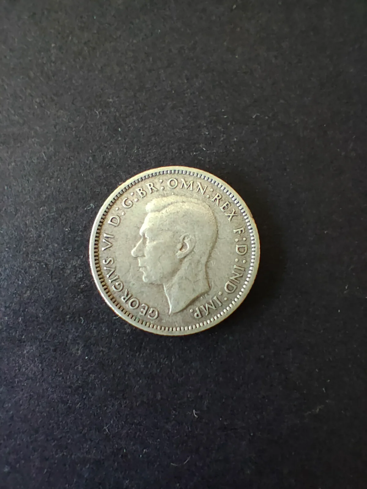 Australia 1939 6d Sixpence Silver Coin Fine Condition - Image 2