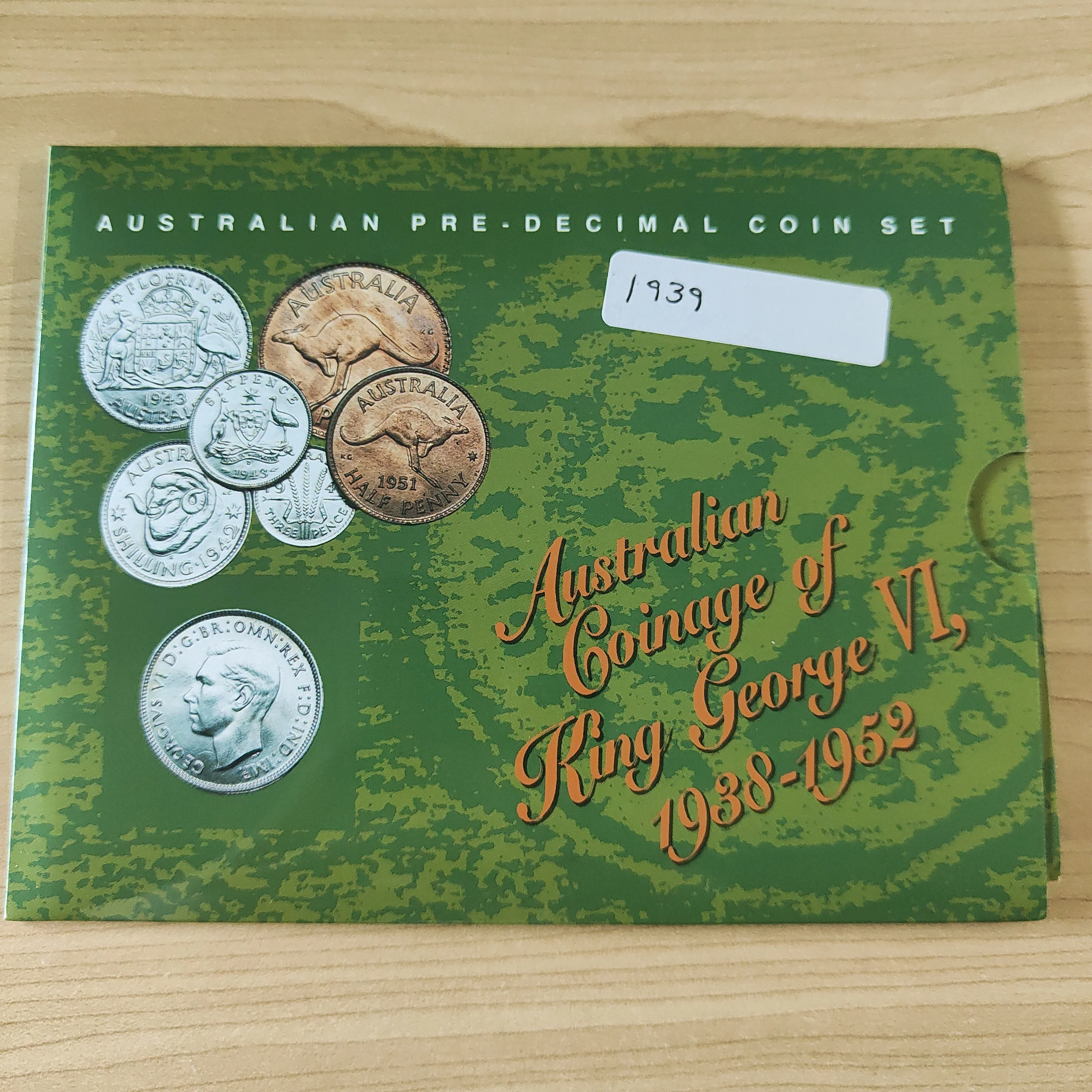 Australia 1939 Coinage of King George VI 1938-1952 Set