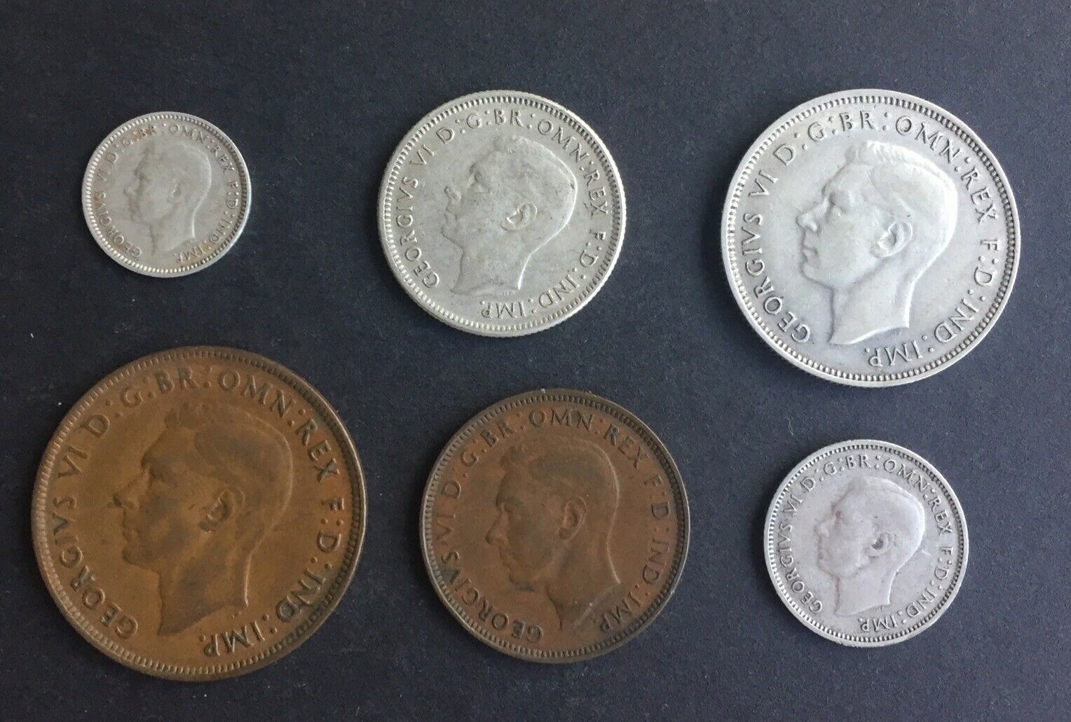 Australia 1939 Pre Decimal 6 Coin Set including 4 silver IDEAL BIRTHDAY GIFT - Image 2