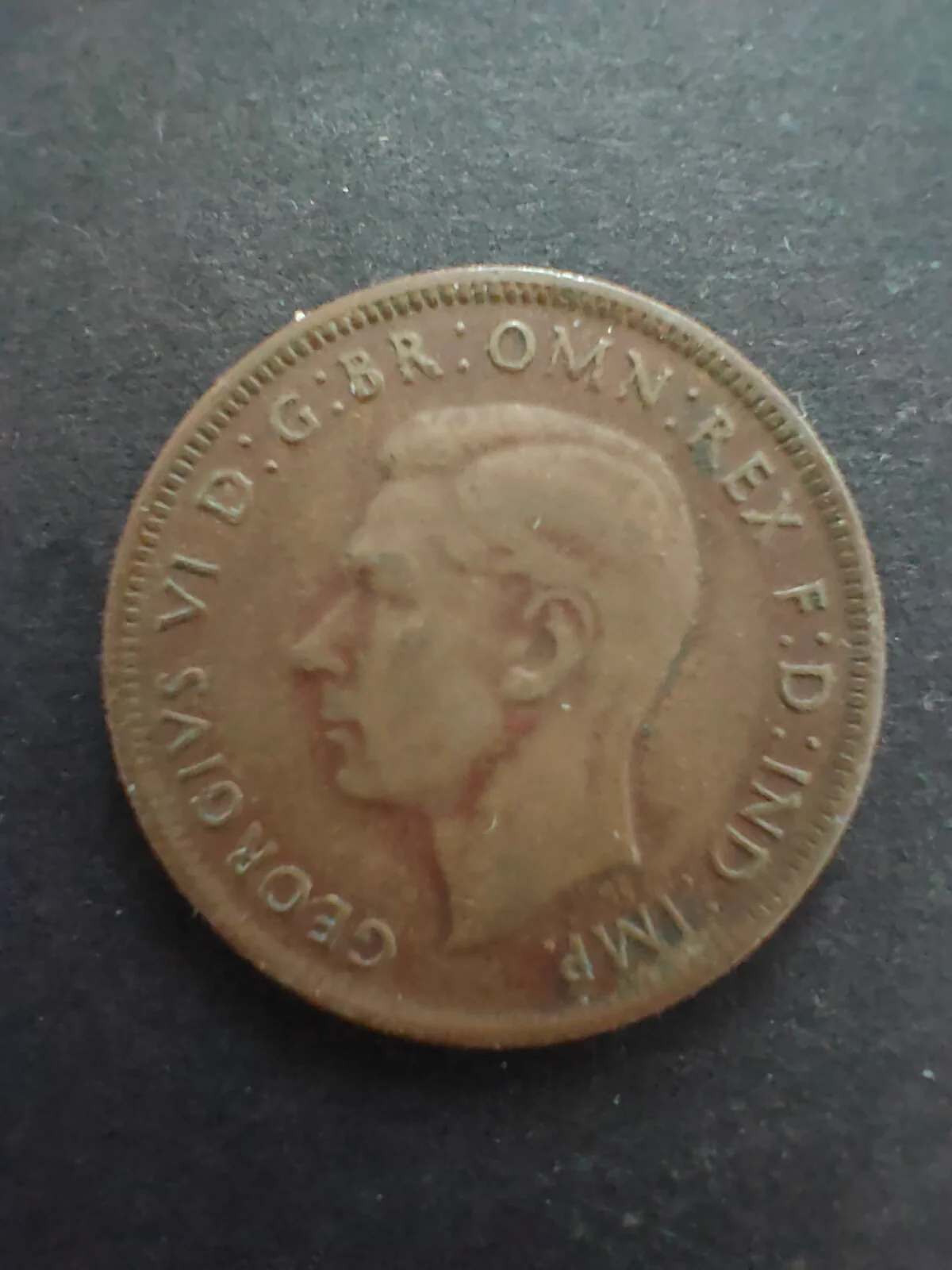 Australia 1943 1/2d Half Penny Fine Condition. Melbourne Mint - Image 2