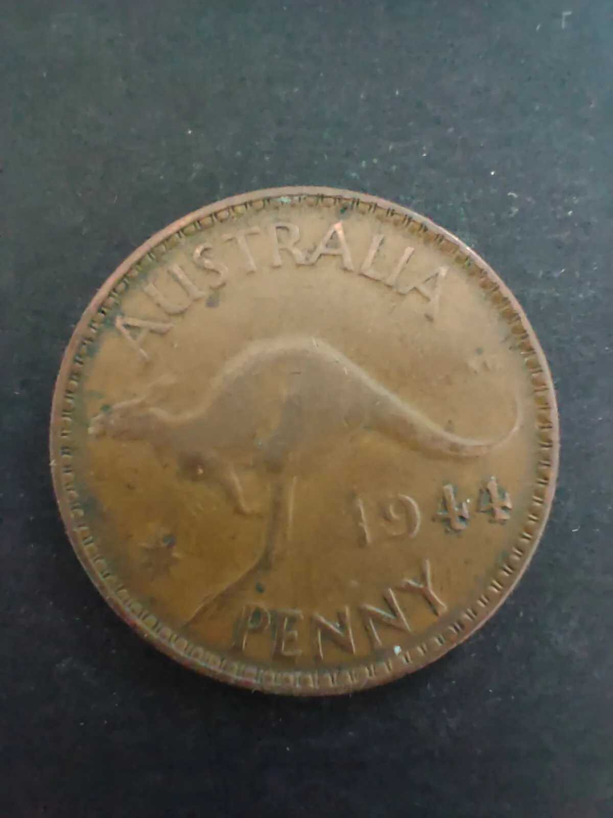 Australia 1944 1d One Penny Fine Condition.  Melbourne Mint