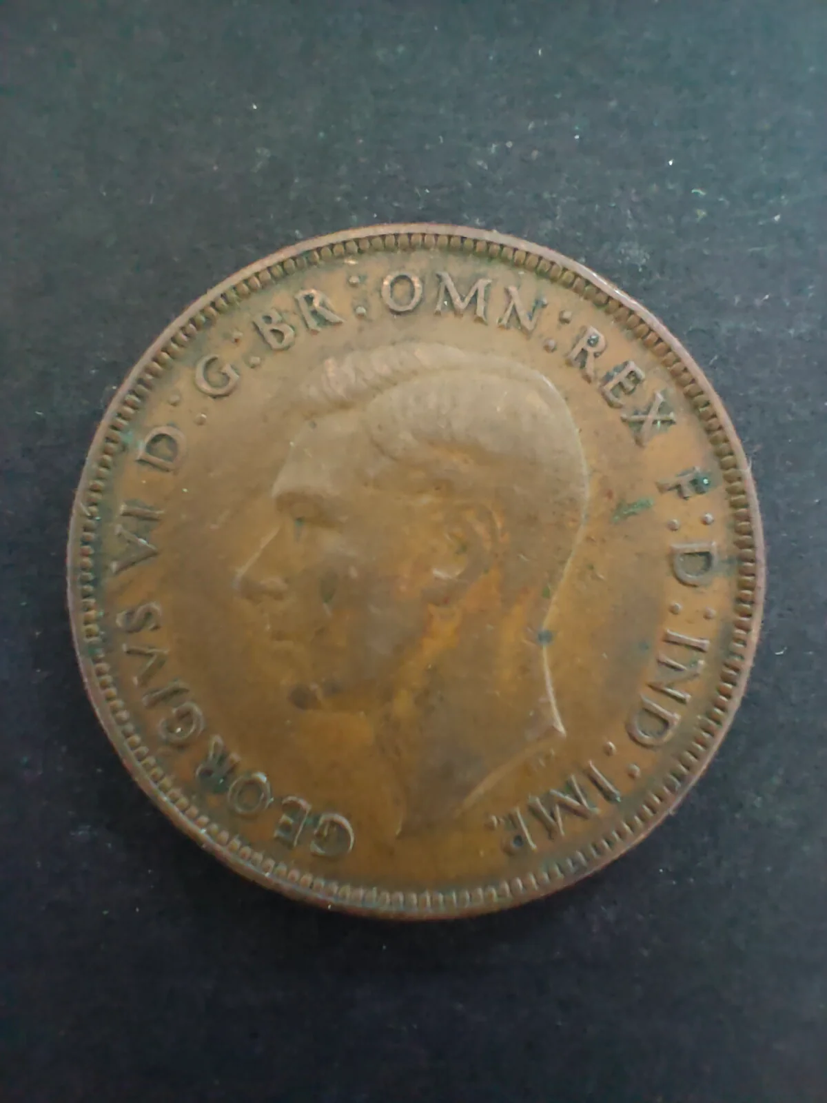 Australia 1944 1d One Penny Fine Condition.  Melbourne Mint - Image 2