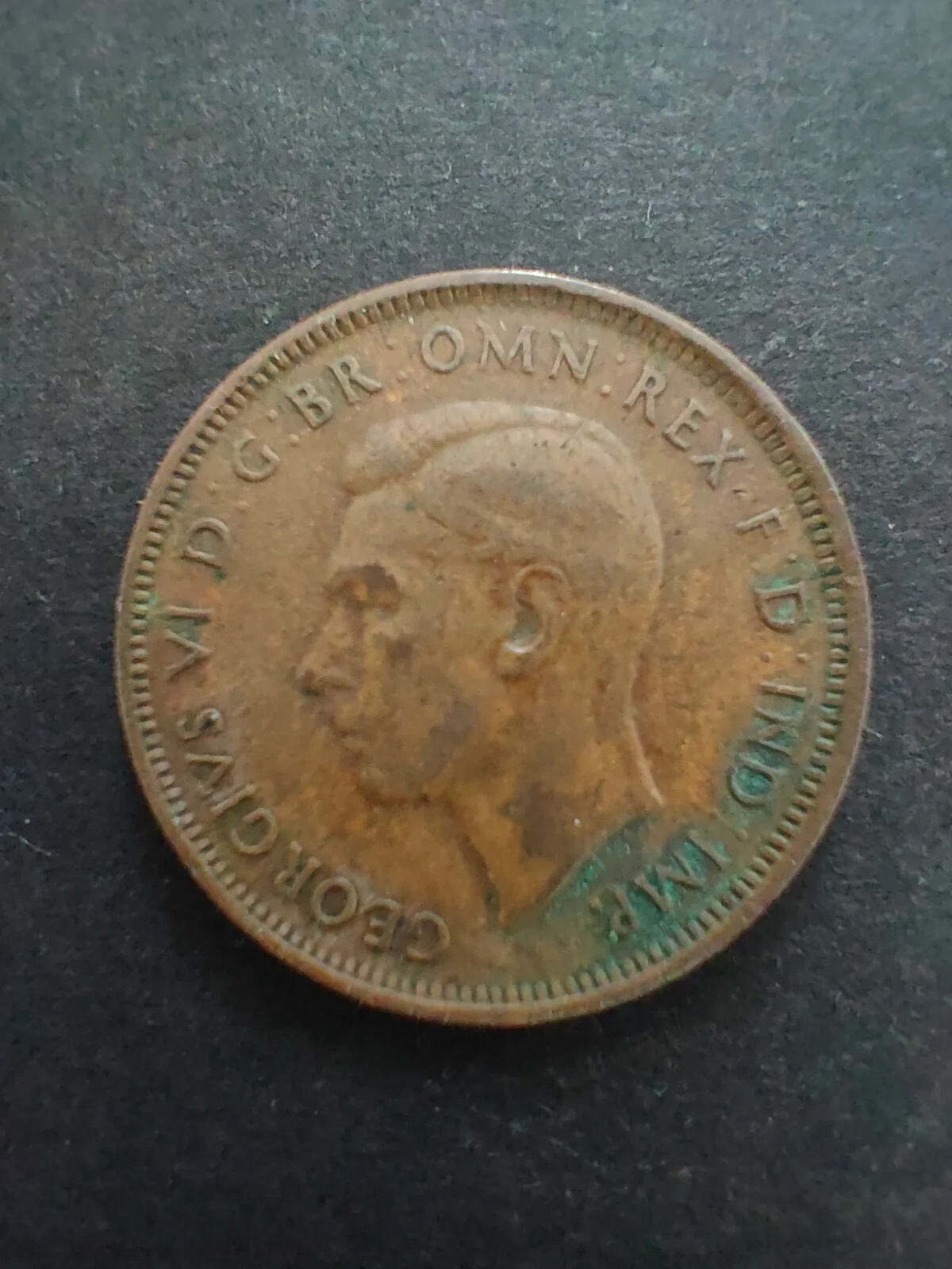 Australia 1945 1/2d Half Penny Fine Condition. Melbourne Mint - Image 2