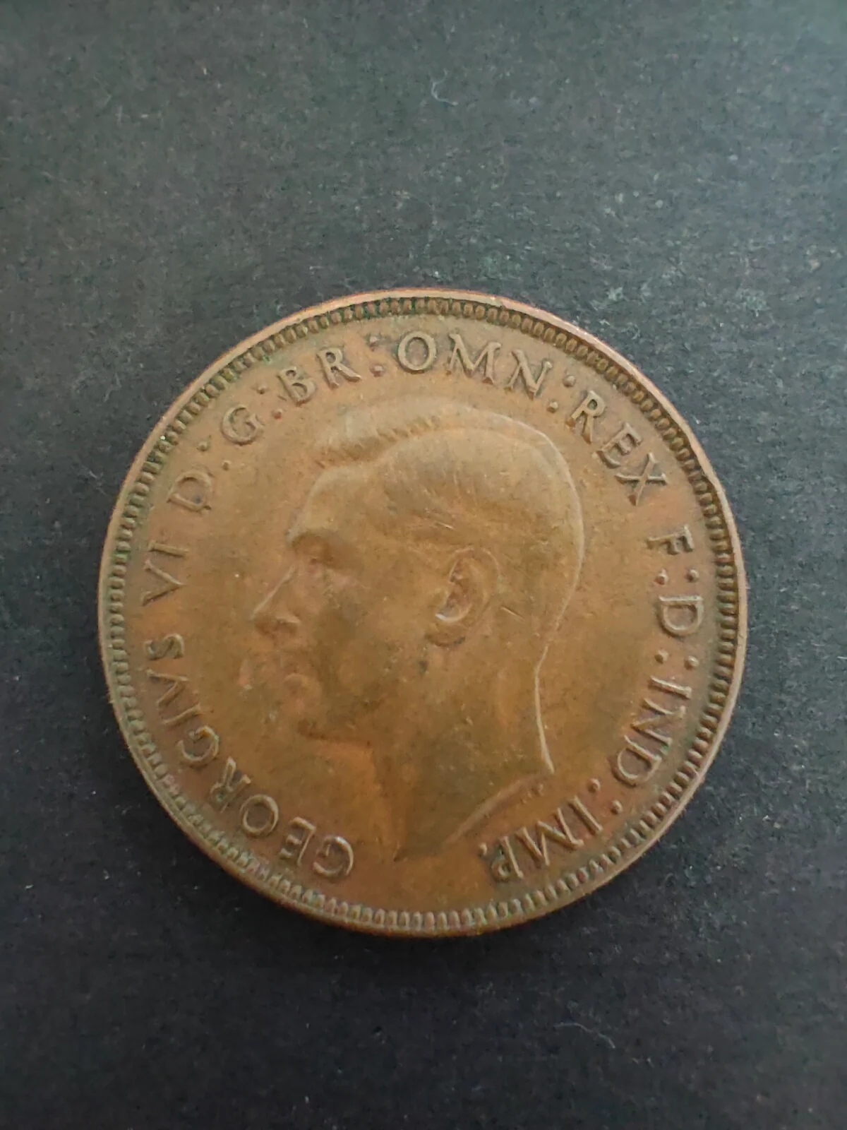 Australia 1947P 1d One Penny Fine Condition. Perth Mint - Image 2