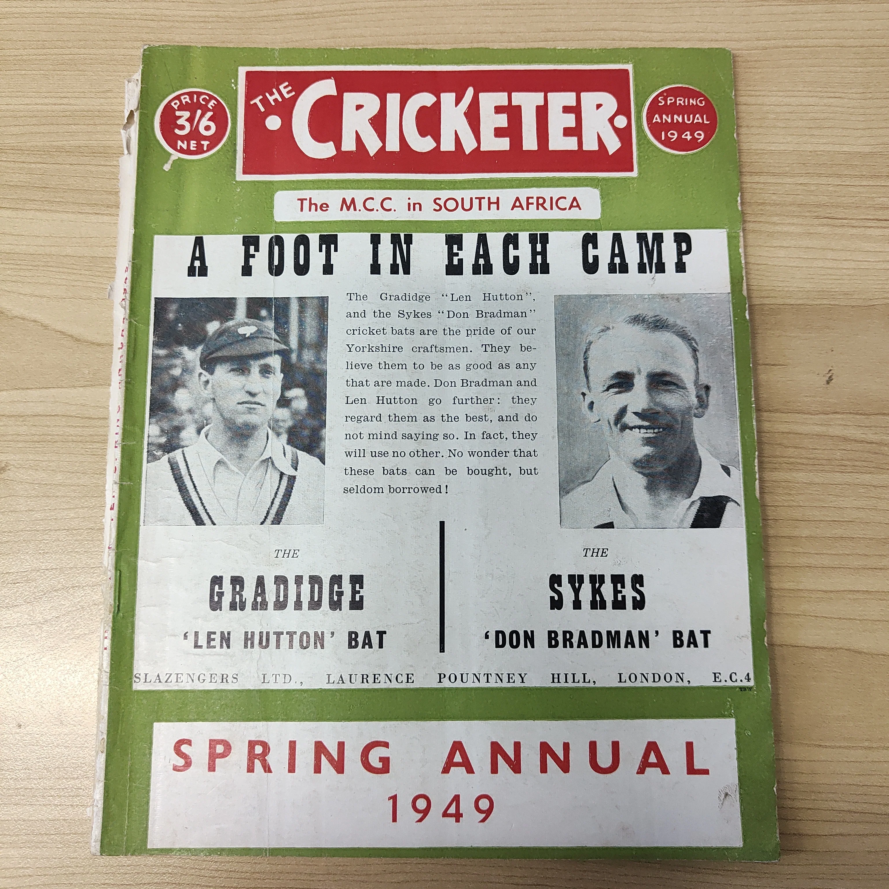 Cricket 1948-50 3 different "Cricketer The Annual Cricket Record" magazines. 1948-49 Annual, 1949 Spring Annual, 1949-50 Annual - Image 5