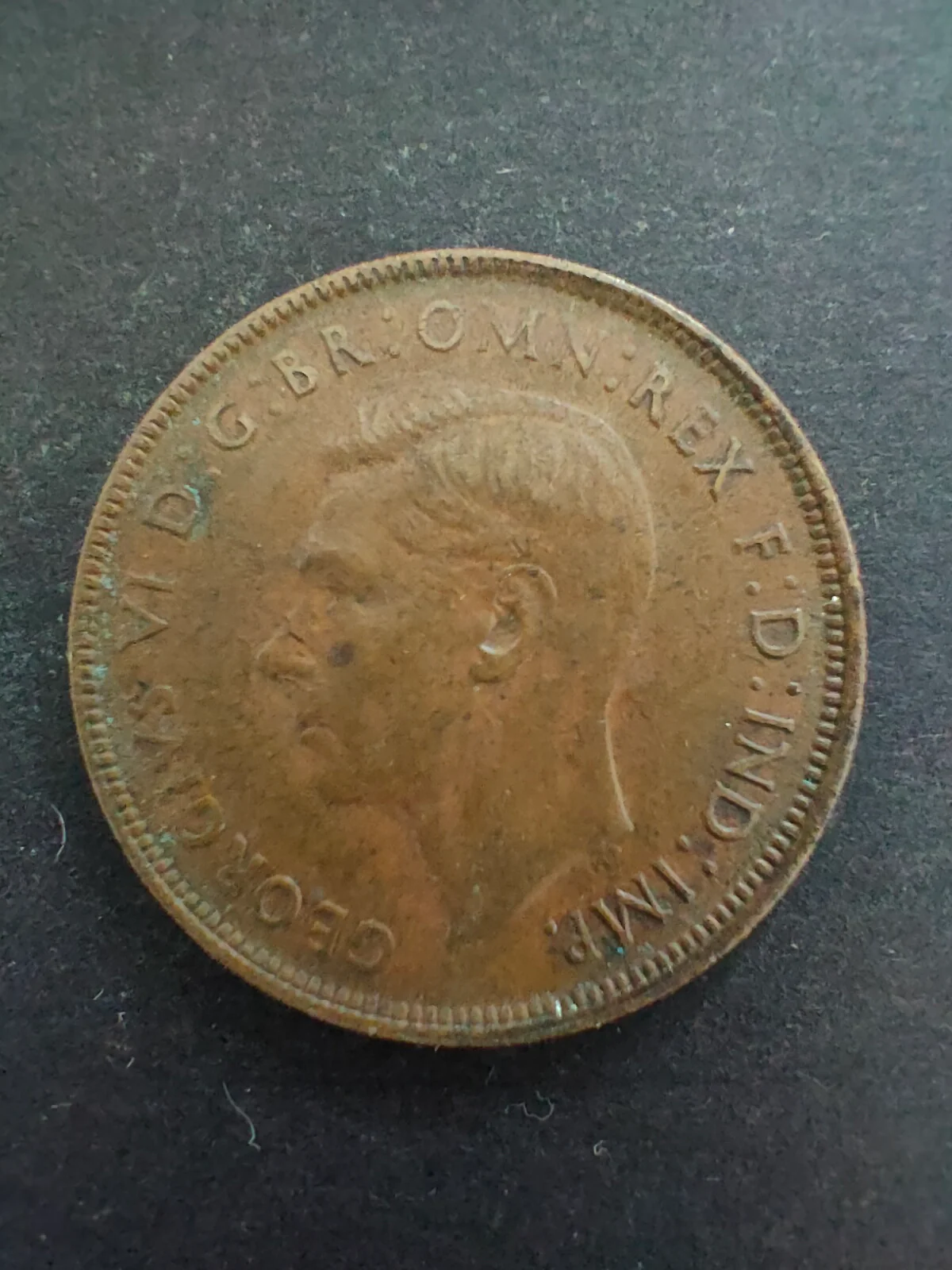 Australia 1948P 1d One Penny Fine Condition. Perth Mint - Image 2