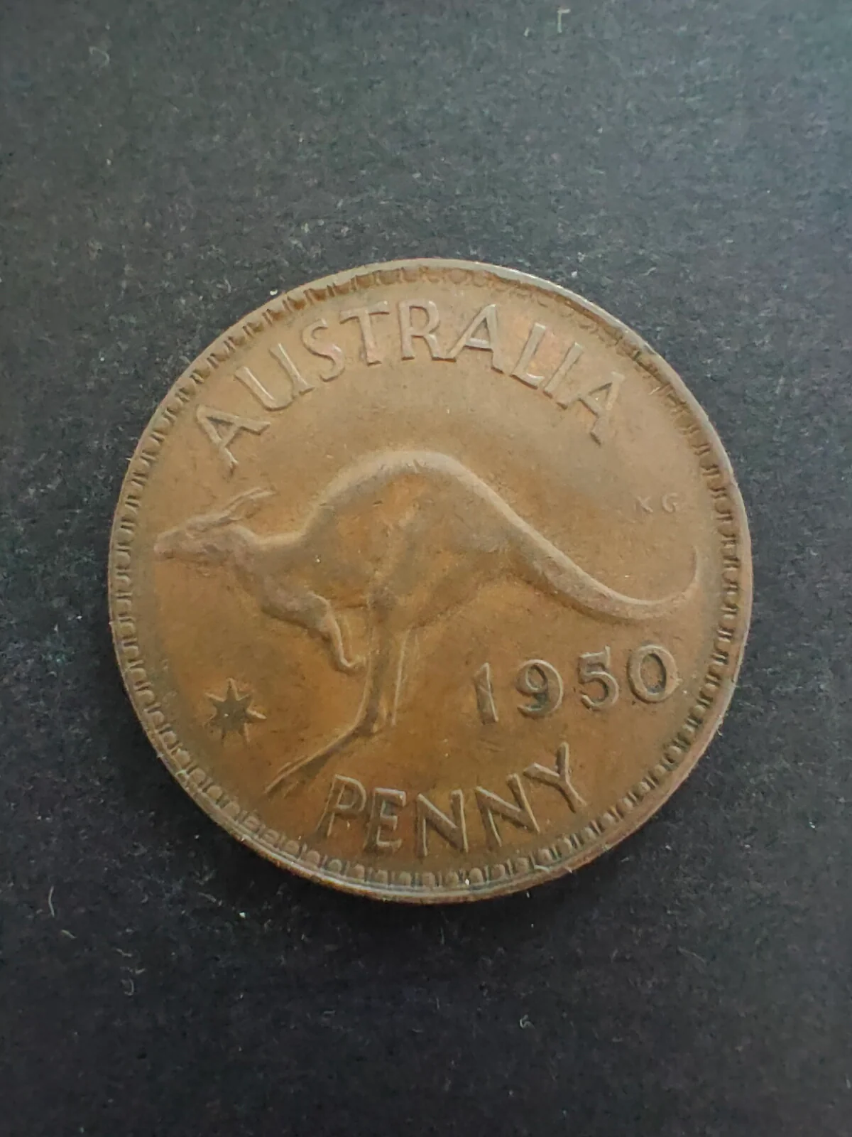 Australia 1950 1d One Penny Fine Condition