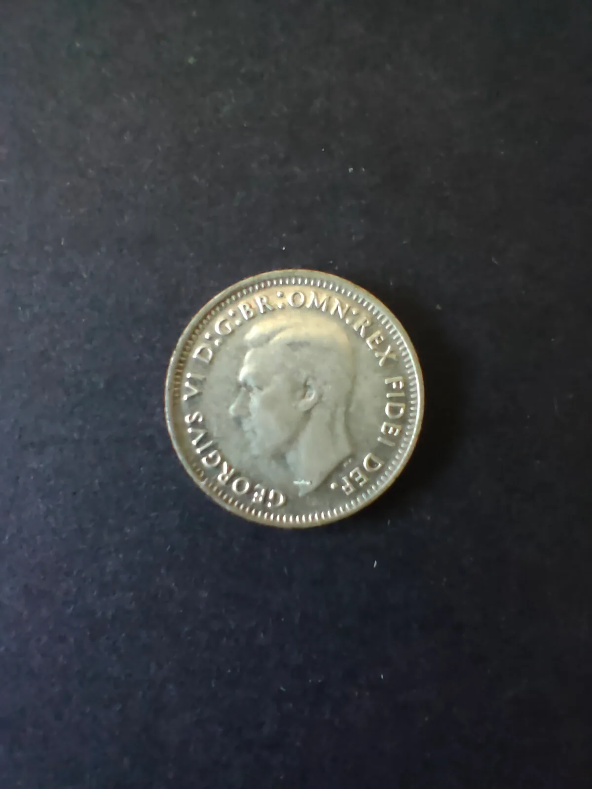 Australia 1950 3d Threepence Silver Coin Fine Condition - Image 2