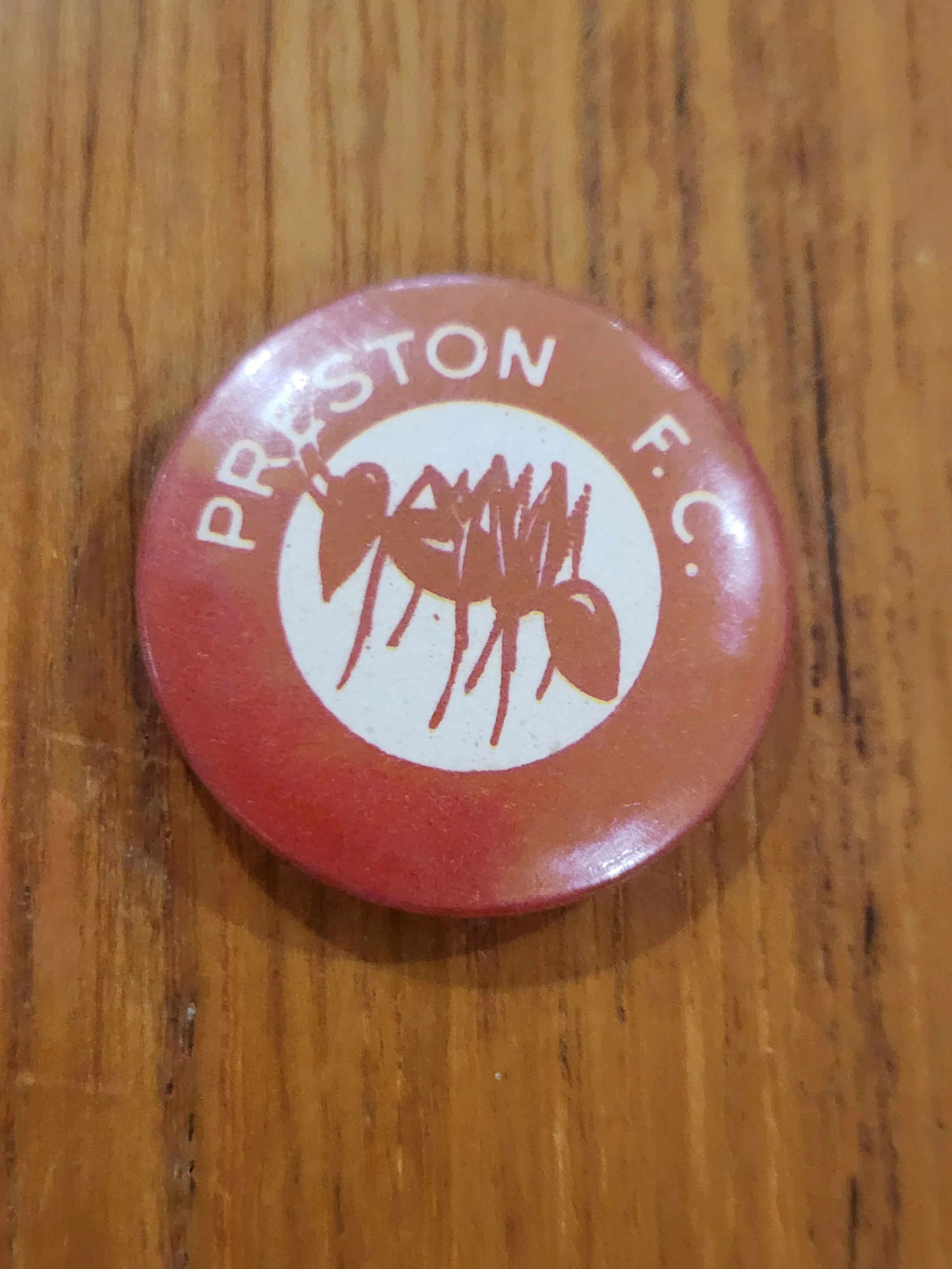 1950s Argus Football Badge - Preston Football Club