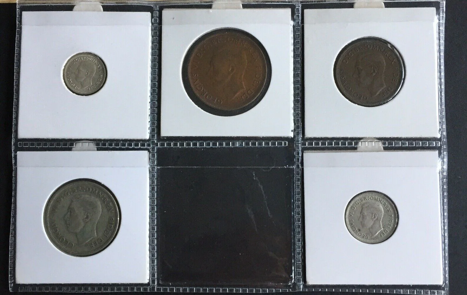 Australia 1951 Pre Decimal 5 Coin Set including 3 silver IDEAL BIRTHDAY GIFT