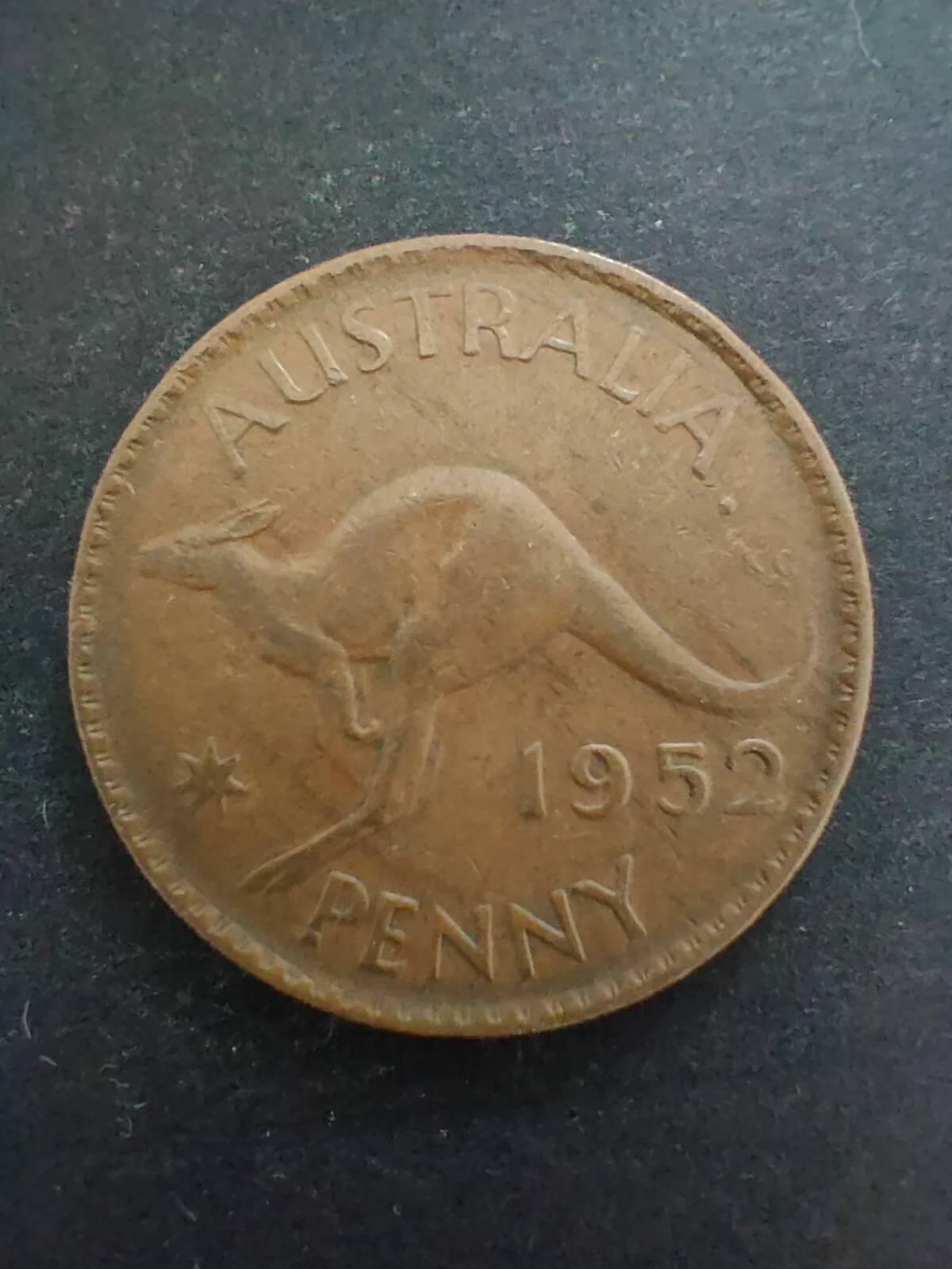 Australia 1952P 1d One Penny Fine Condition. Perth Mint