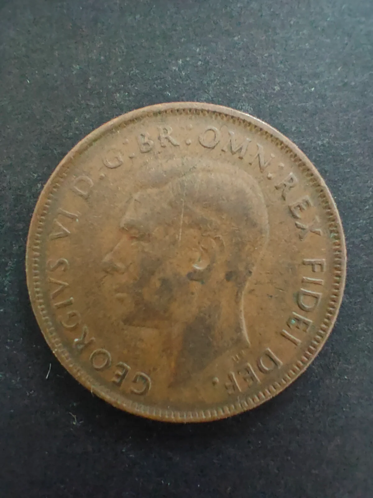 Australia 1952P 1d One Penny Fine Condition. Perth Mint - Image 2