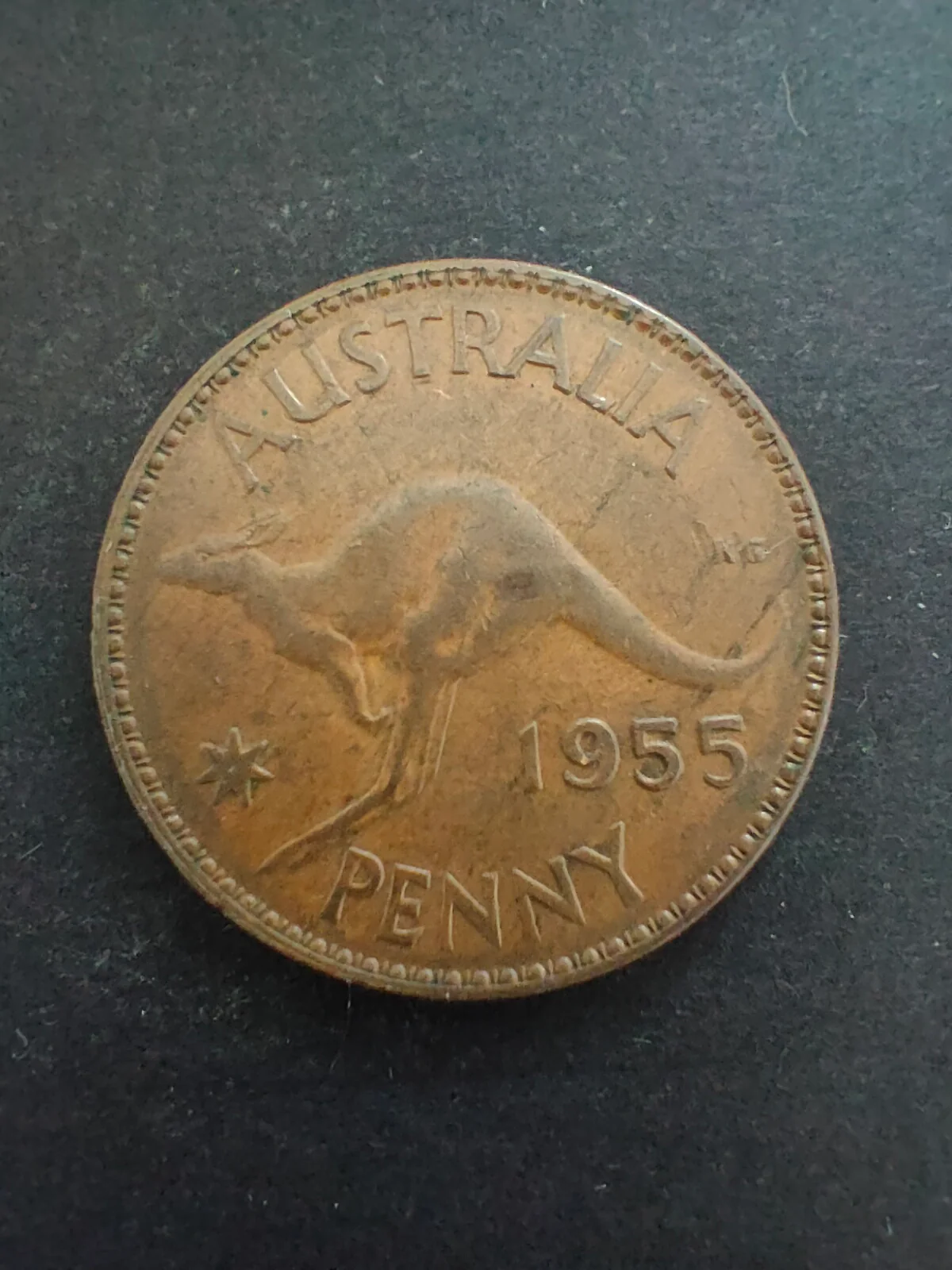 Australia 1955Y 1d One Penny Fine Condition. Perth Mint